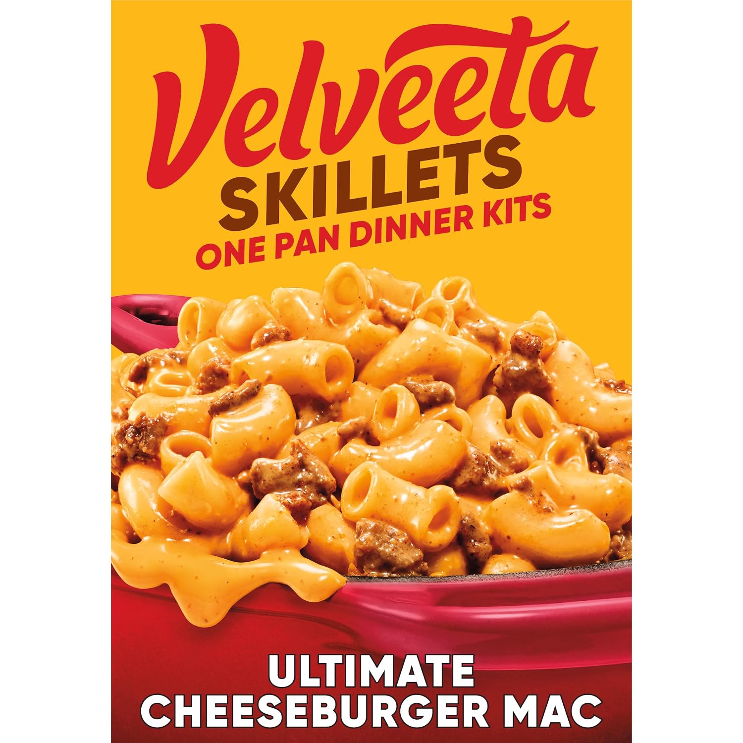 Velveeta Skillets One Pan Dinner Kit, Creamy Beef Stroganoff, 11.6 oz Box