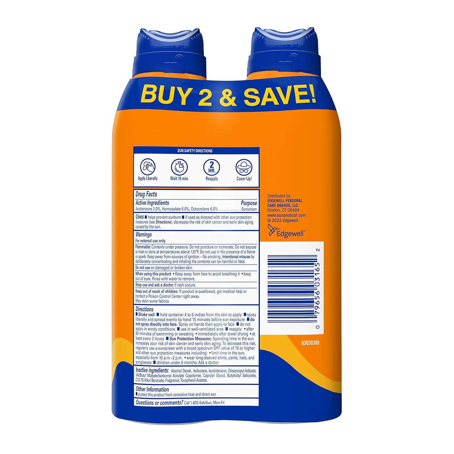 Banana Boat Sport SPF 100 Sunscreen Spray, 6 oz