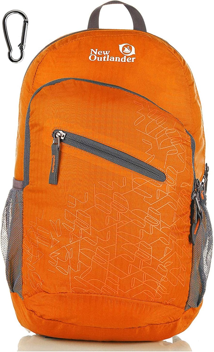 Packable Handy Lightweight Travel Hiking Backpack Daypack-Orange