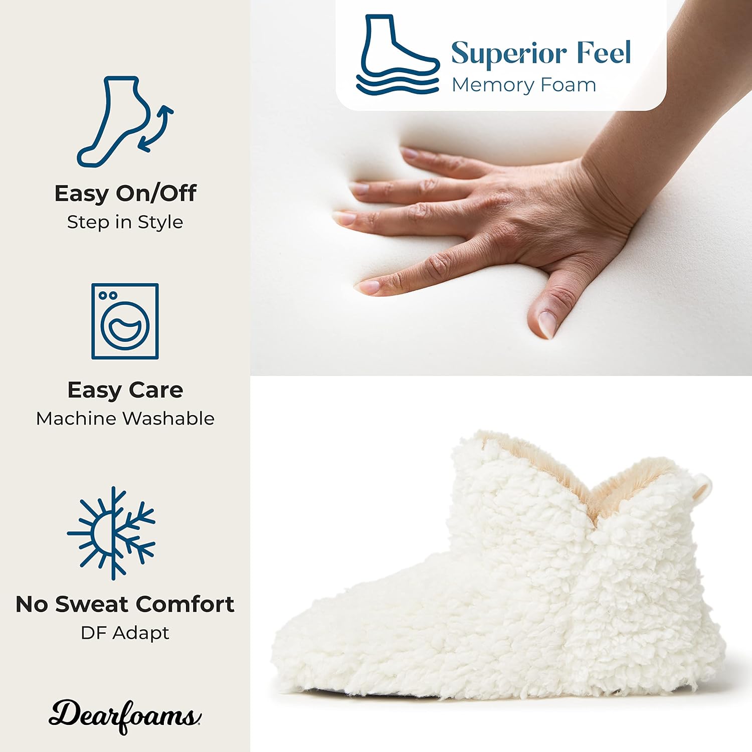 Dearfoams Women's Chelsea Faux Fuzzy Sherpa Indoor House Bootie Slipper