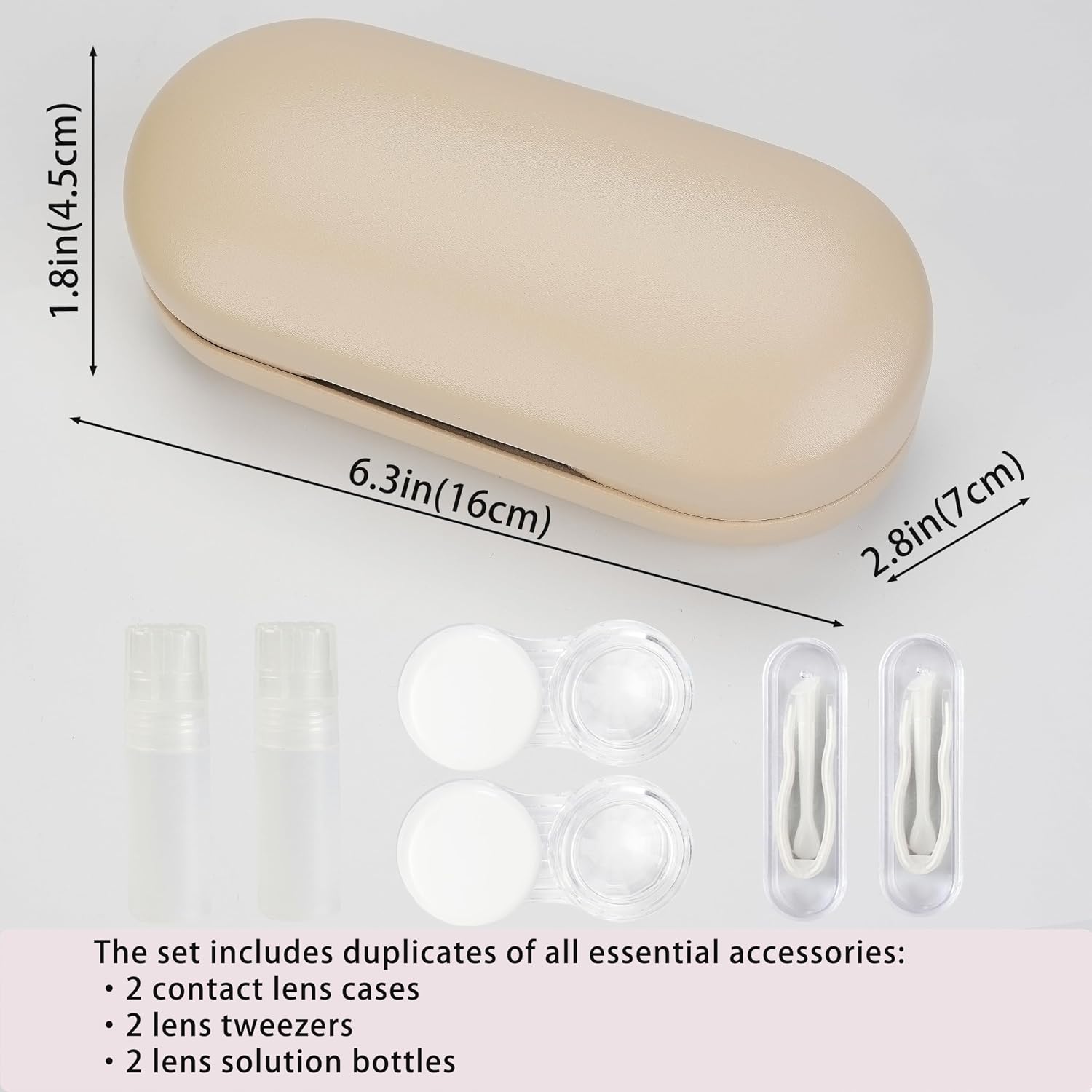Lasiyanor Contact Lens Travel Kit with Cleaner Washer