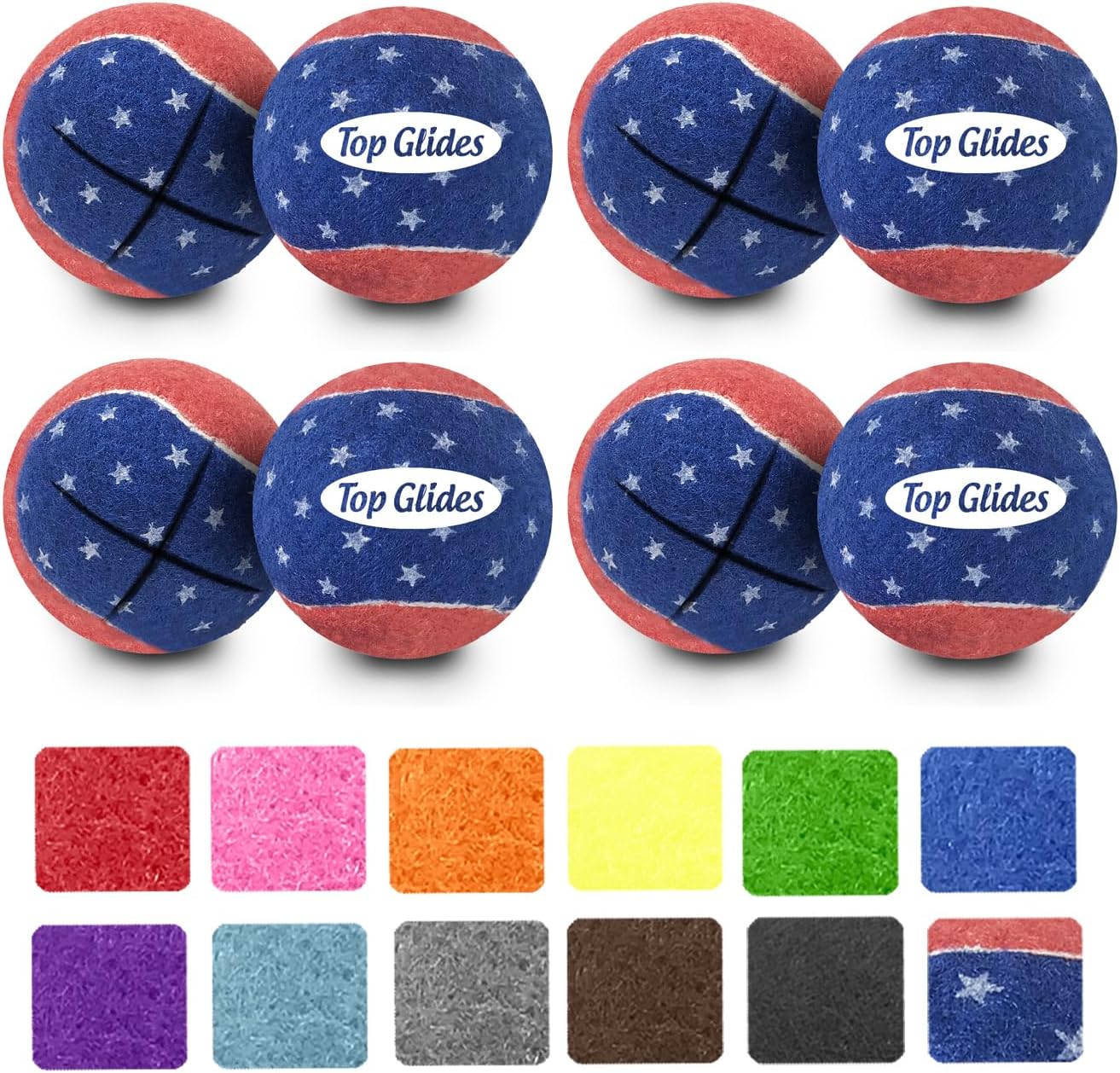 Top Glides Precut Walker Tennis Ball Glides