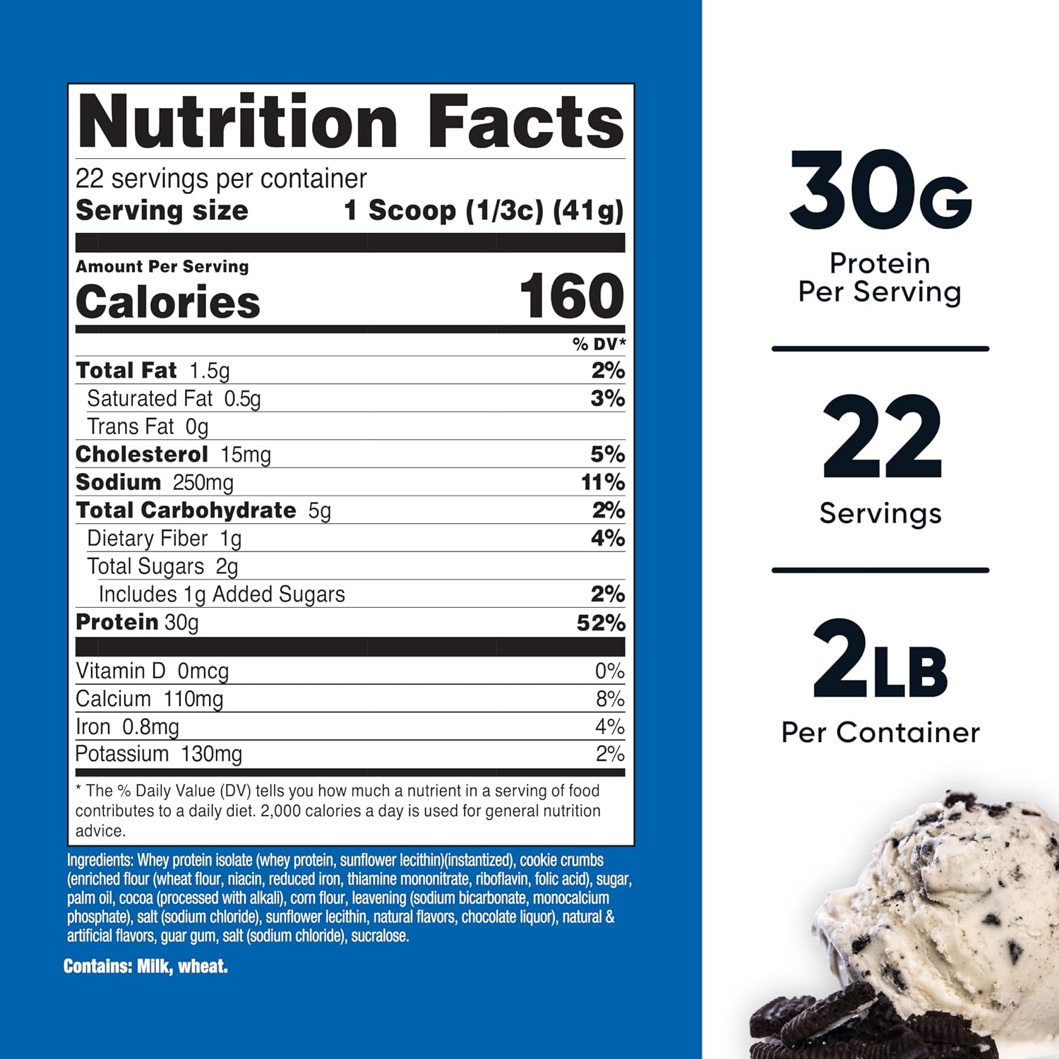 Nutricost Whey Protein Isolate Powder (Vanilla) 2LBS