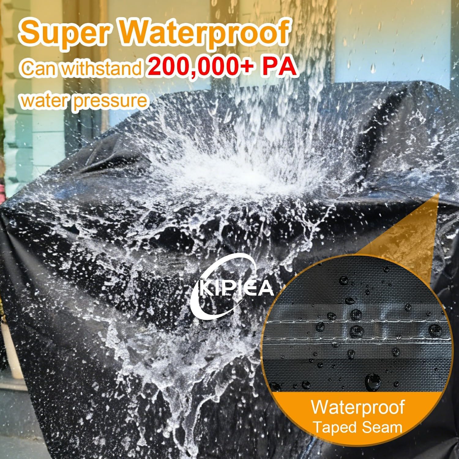 600D Vertical Smoker Cover for Pit Boss 3/4 / 5/7 Series, Waterproof Pellet Grill Cover, 73550, UV Resistant, No Tear, No Fading