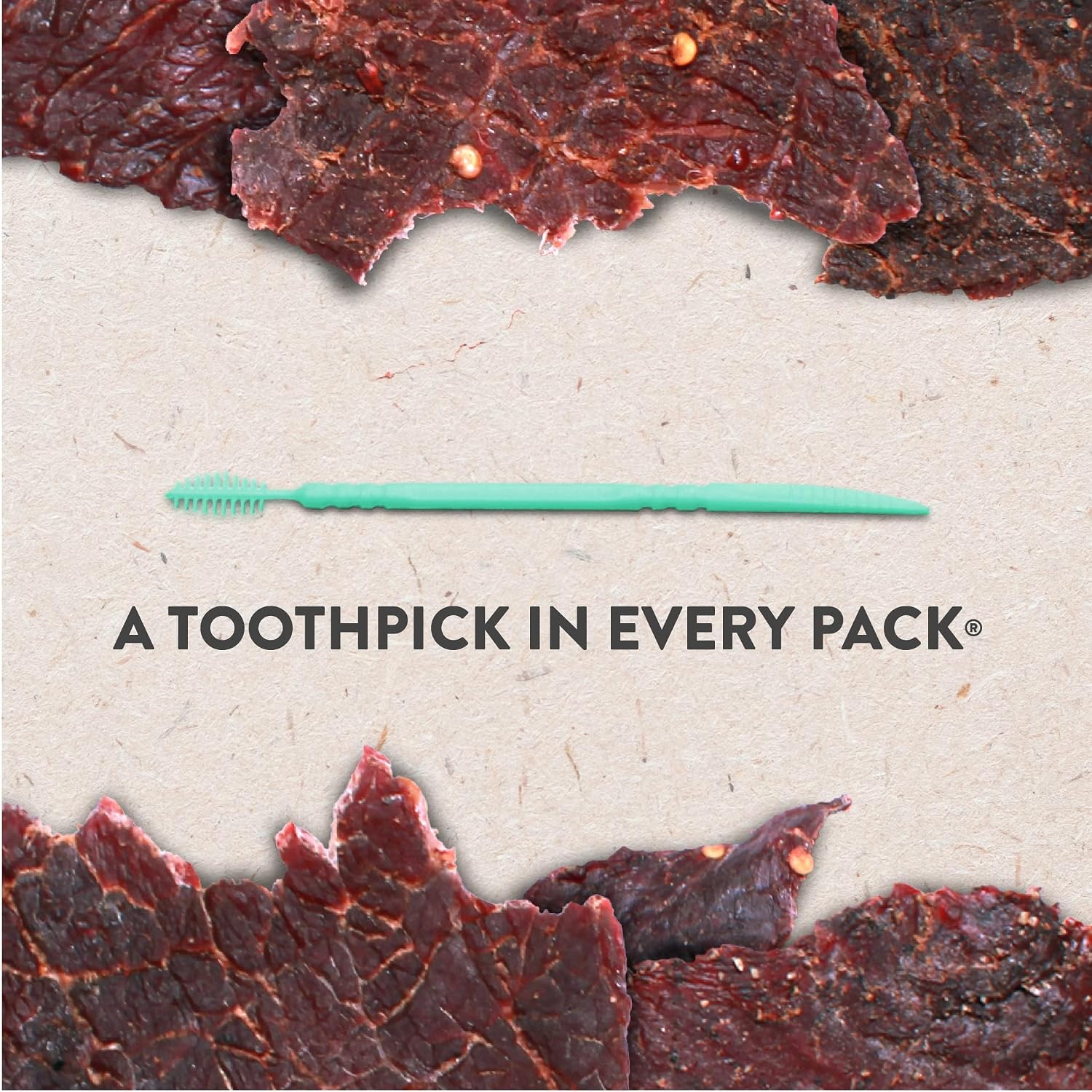 Hardtimes Original Beef Jerky, High Protein Snack, 4 x 2.25 oz Bags