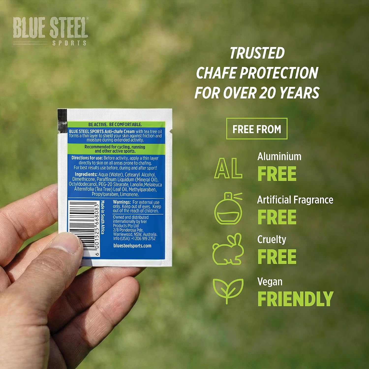 Anti-Chafe Cream Singles 10 Pack