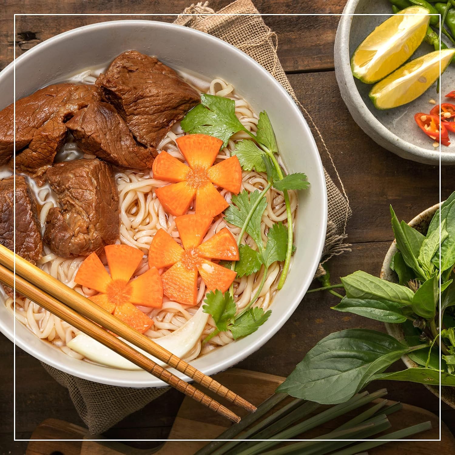 Vi Huong Instant Pho Noodles - 12-Pack, 2.47 Ounce Bowls, Chicken And Beef Variety - Authentic Pho Soup Recipe, Ready In 4 Minutes - Non GMO