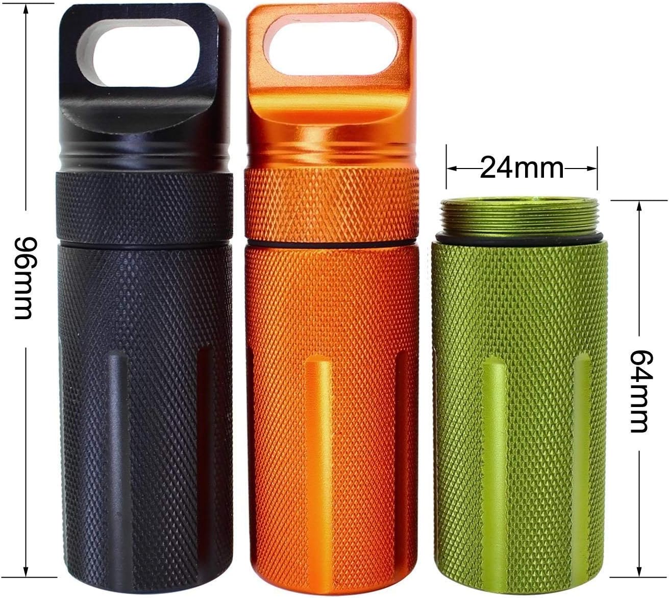Ccanku C20 EDC Waterproof Case Military Level Survival Pill Match Case Box Container CNC Metal Seal Bottle Camping Essentials Tool