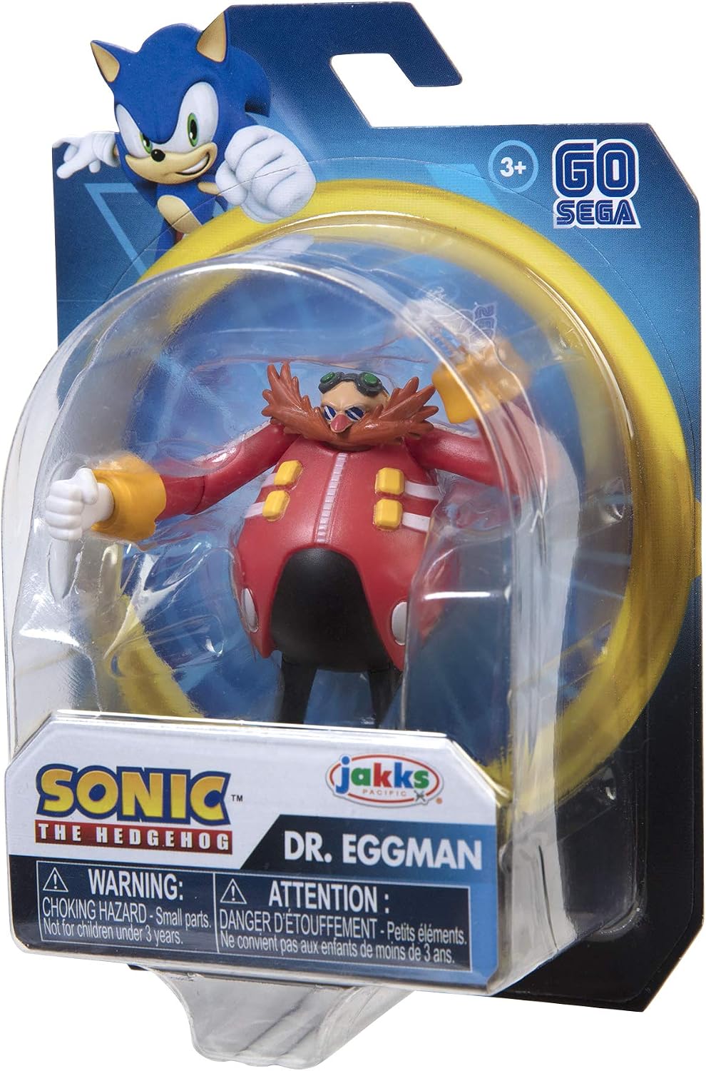 JAKKS Pacific Sonic The Hedgehog 2.5-Inch Action Figure Dr. Eggman Collectible Toy