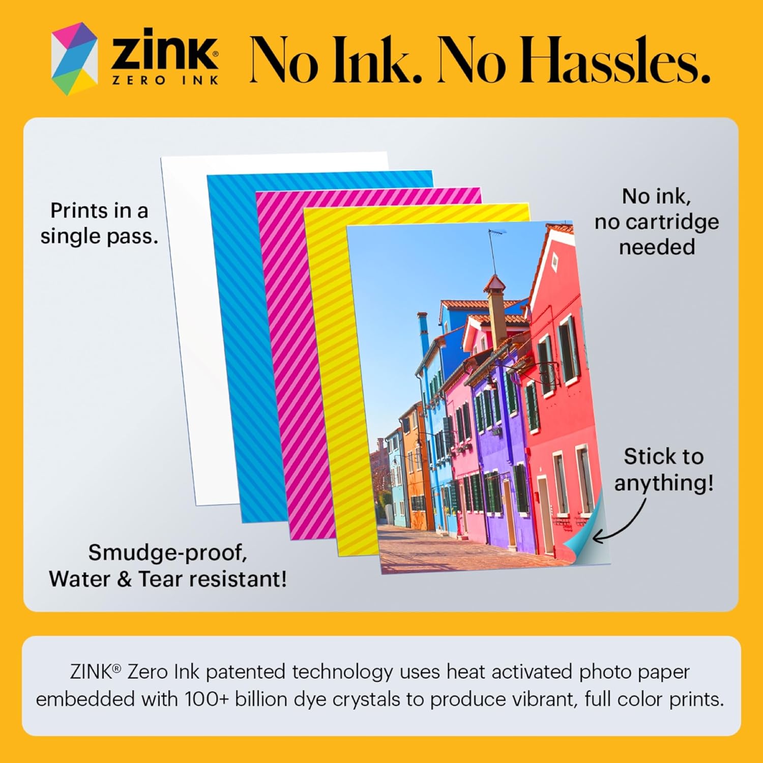 KODAK Step Instant Smartphone Photo Printer, Portable Mini Color Wireless Mobile Printer, Zink 2x3” (5.1x7.5 cm) Sticky-Back Photos