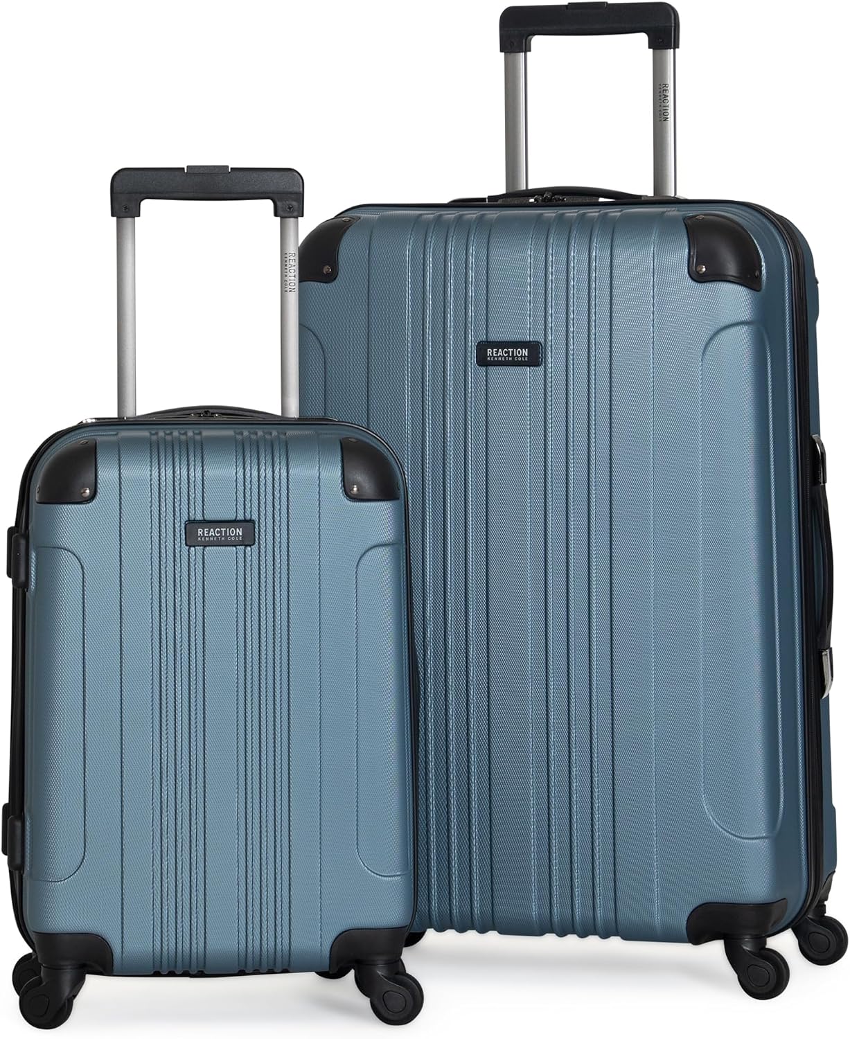 Kenneth Cole REACTION Out of Bounds Lightweight Hardshell 4-Wheel Spinner Luggage, Teal, 20-Inch Carry On