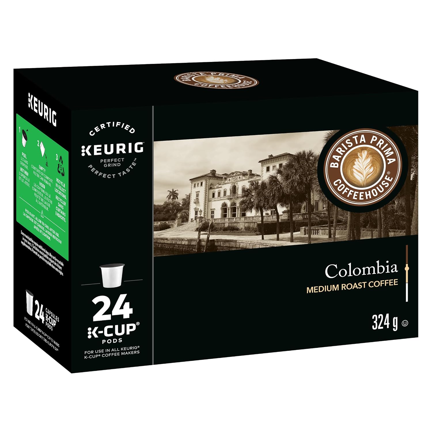 Barista Prima Coffeehouse Coffee, Keurig K-Cups, Colombia, 24- Count