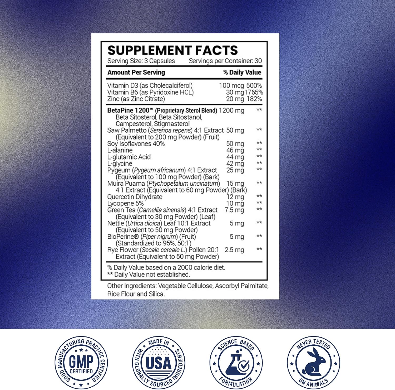 Research Verified Prosta Relief - Saw Palmetto and Bioperine - Prostate Health, Bladder & Urinary Health, Drive and Performance - Pure Natural, 90 Capsules (Pack of 1)