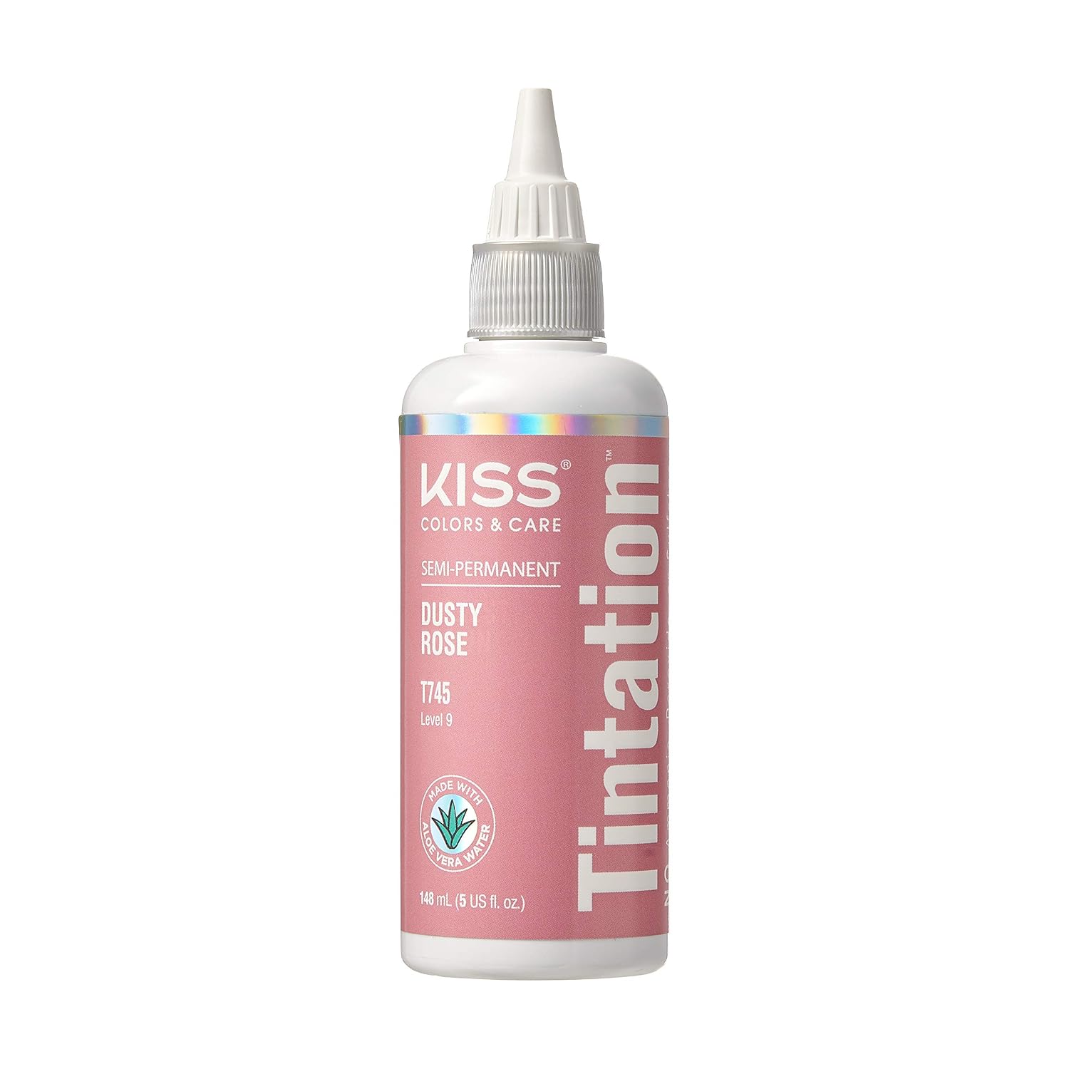Red by Kiss Tintation Semi-Permanent Hair Color, Aloe Vera Water Based, Argan Oil, Olive Oil, Collagen & Keratin, Long-Lasting Color Dye (Honey Brown, 5 Fl Oz)