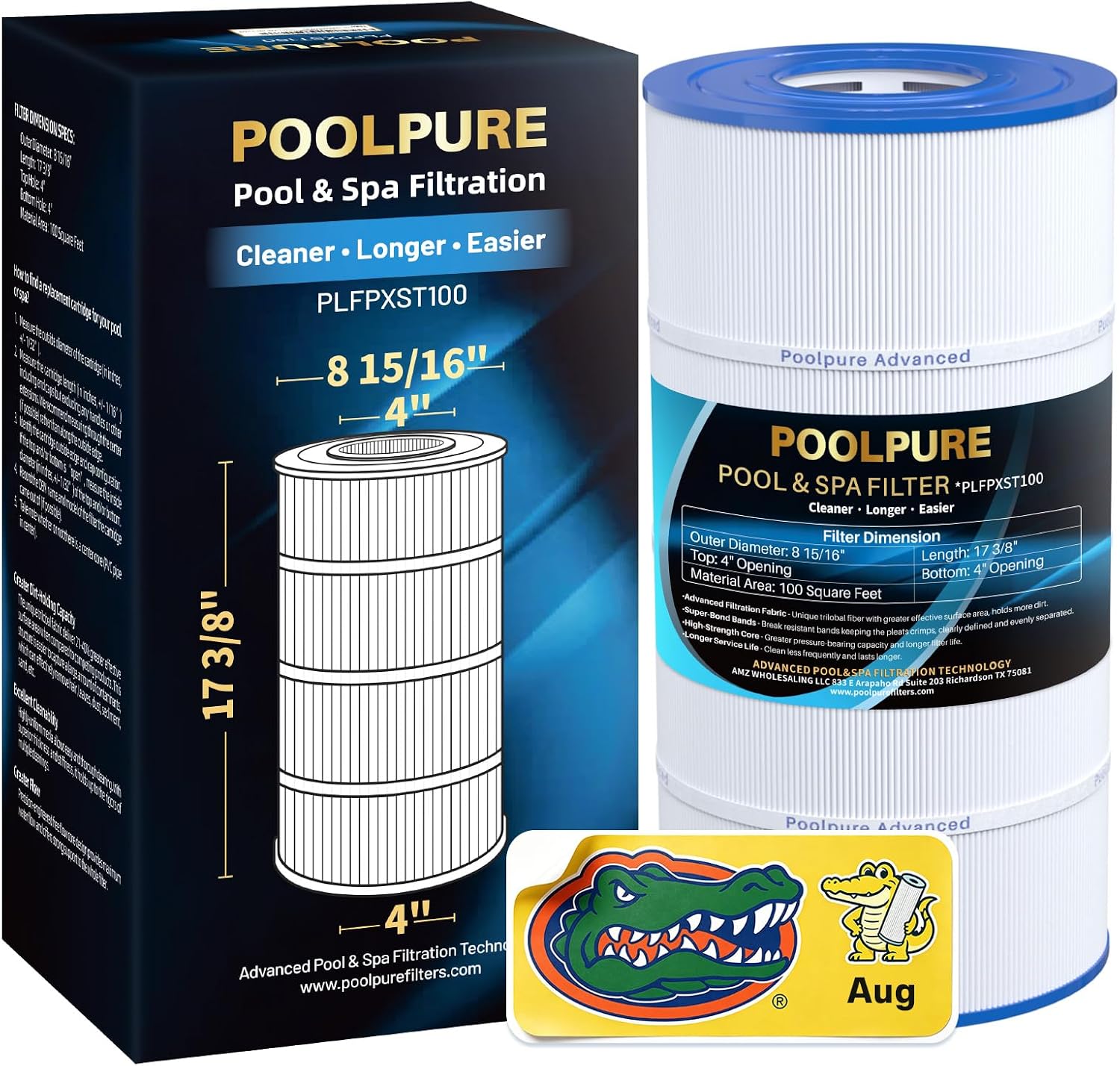 POOLPURE PXST100 Pool Filter Replaces Hayward X-Stream CC1000 1PACK
