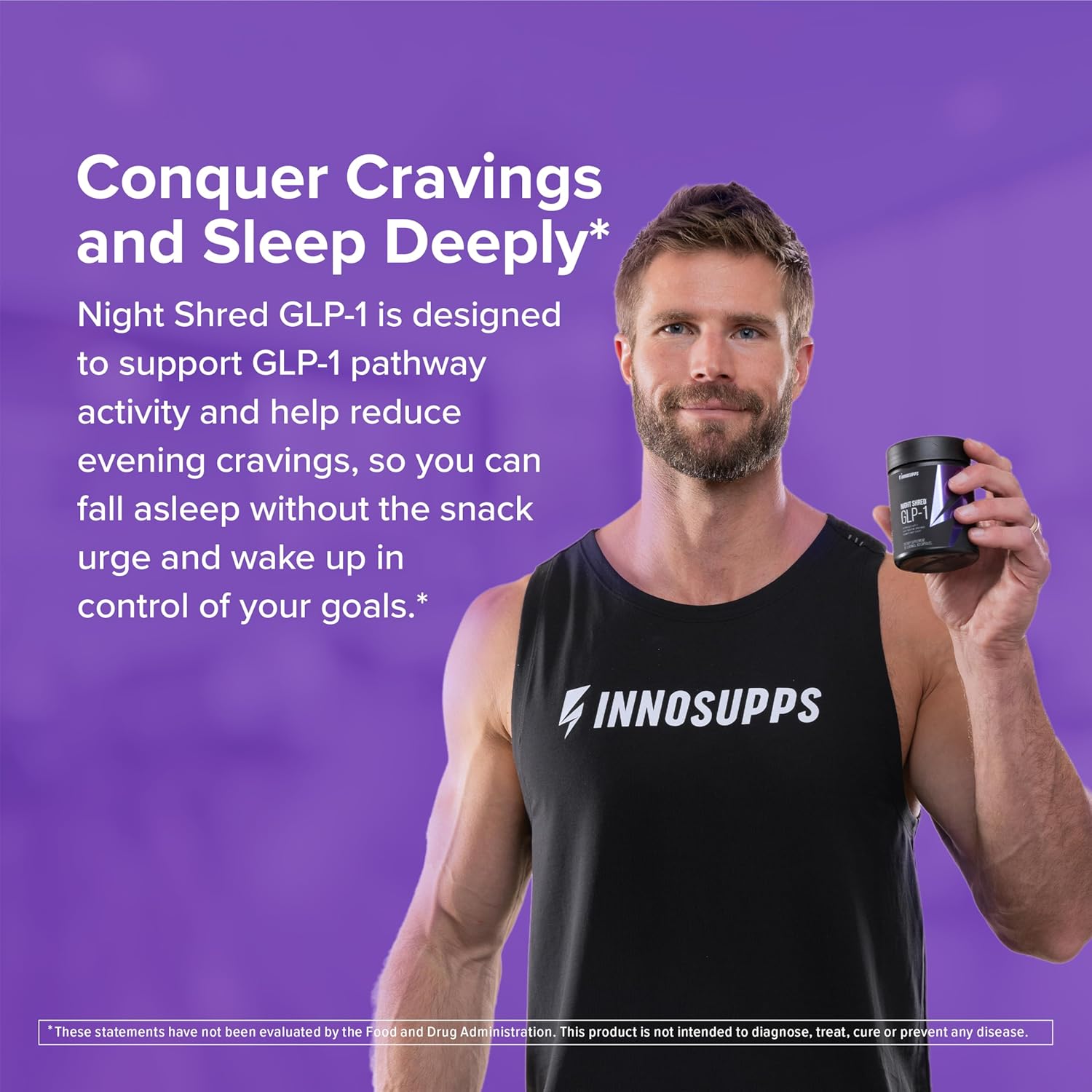 Night Shred Night Time Fat Burner & Natural Sleep Support, 30 Servings