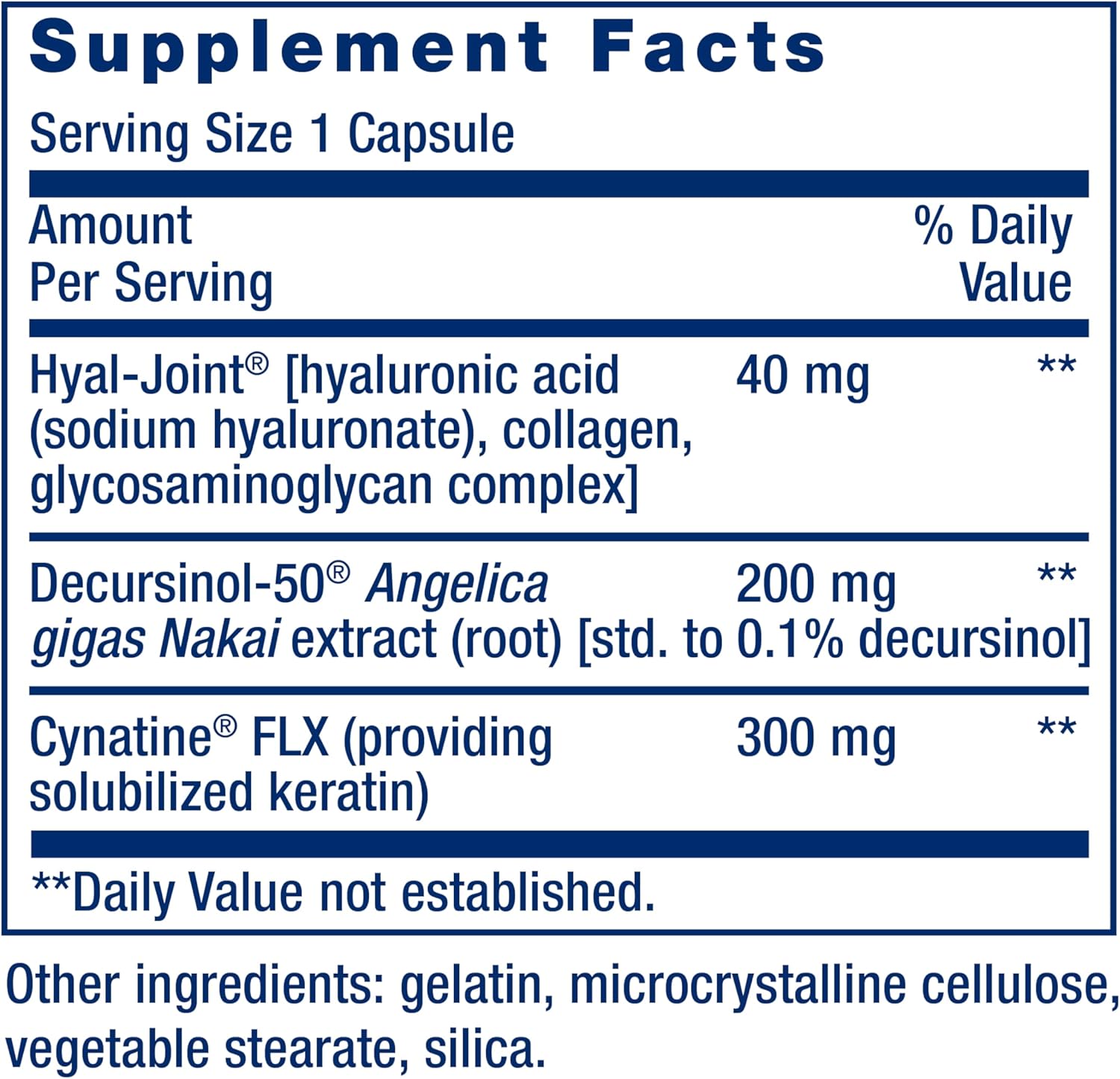 Life Extension Fast-Acting Joint Formula, 30 Capsules | With Keratin, Korean Angelica & Hyaluronic Acid, Joint Health Support, Non-GMO & Gluten-Free