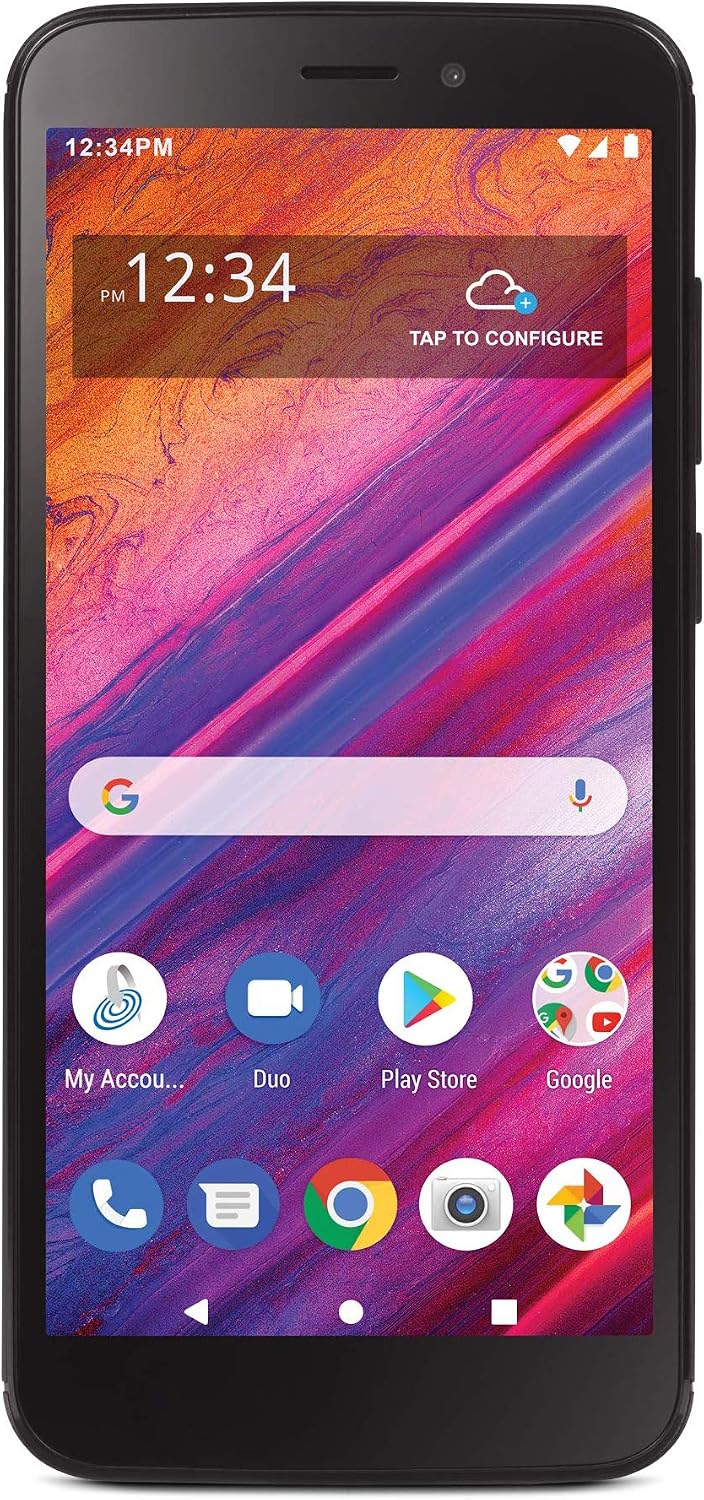Simple Mobile Blu View 1 4G LTE Prepaid Smartphone (Locked) - Black - 16GB - Sim Card Included - GSM