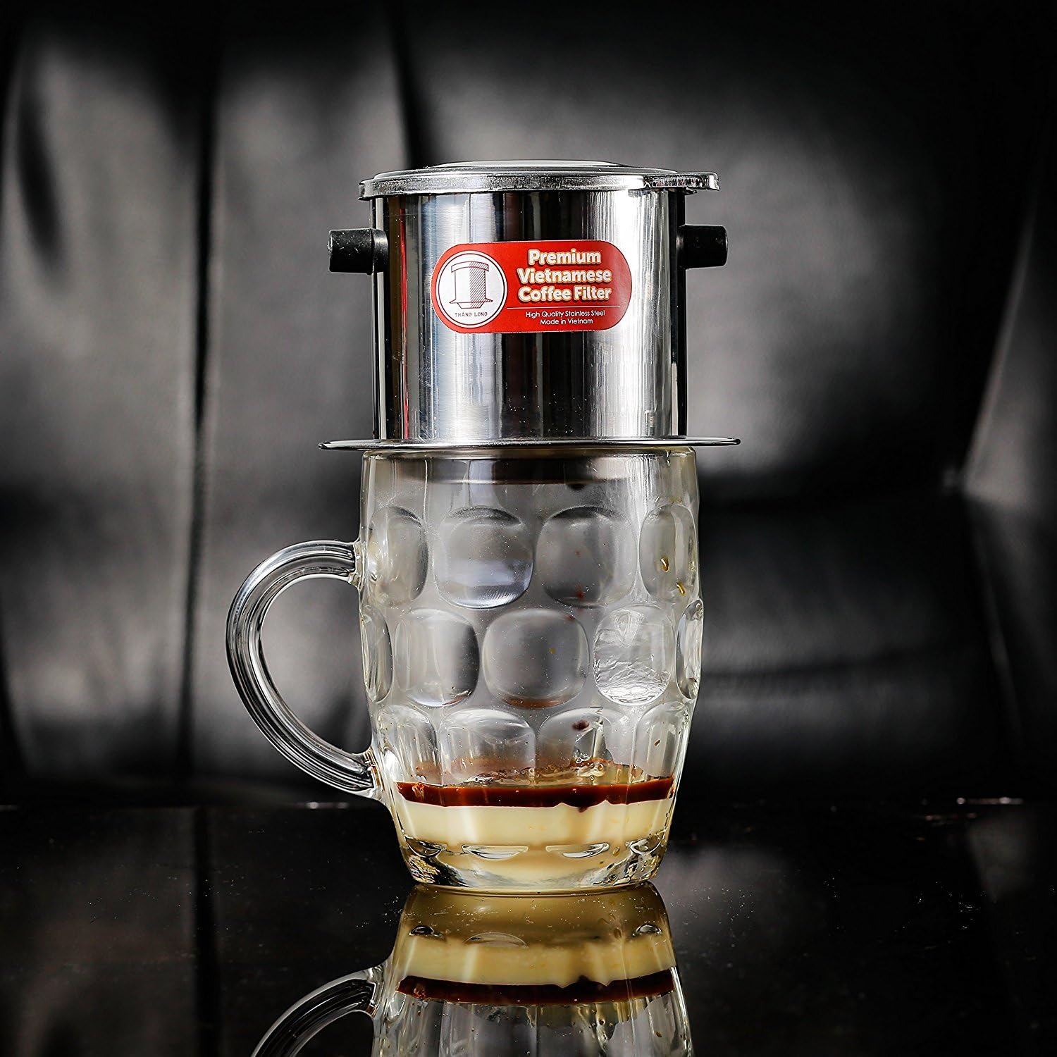 Vietnamese Drip Coffee Maker Filter. Single Cup Serve. Inox. 6 oz Small Stainless Steel