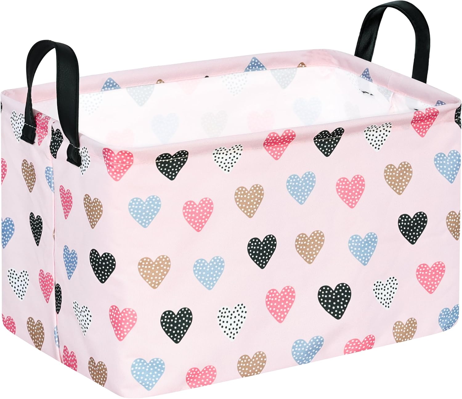 Kid Storage Basket Gift Shelf Basket Toy Storage Bin, Nursery Basket Organizer Box for Children Room Deco With Handles (Grey deer)
