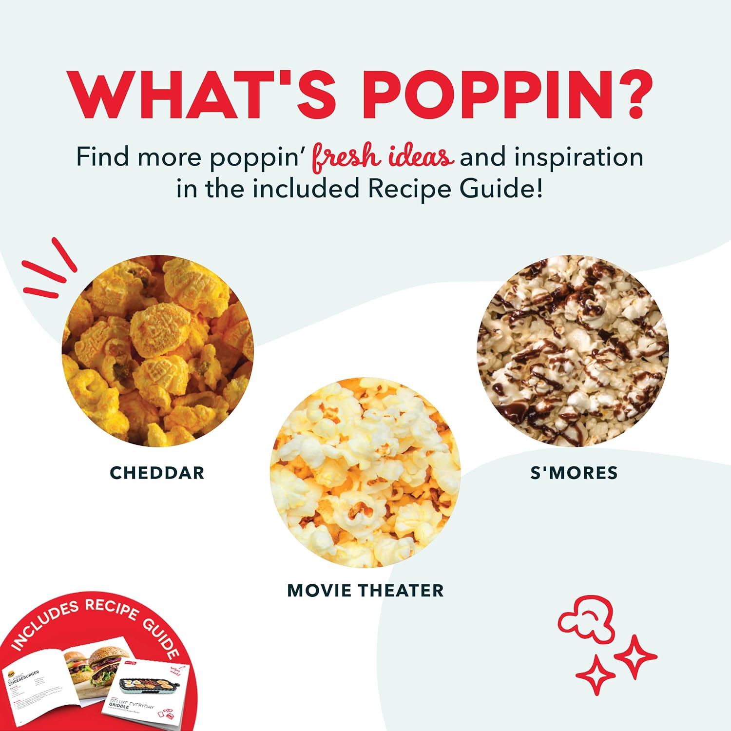 Dash Fresh Pop Popcorn Maker, 16-Cup Hot Air Popper, Aqua | Electric Popcorn Machine, Oil-Free Air Popped Popcorn, Built-In Measuring Cup & Butter Melting Tray, Movie Night Snacks