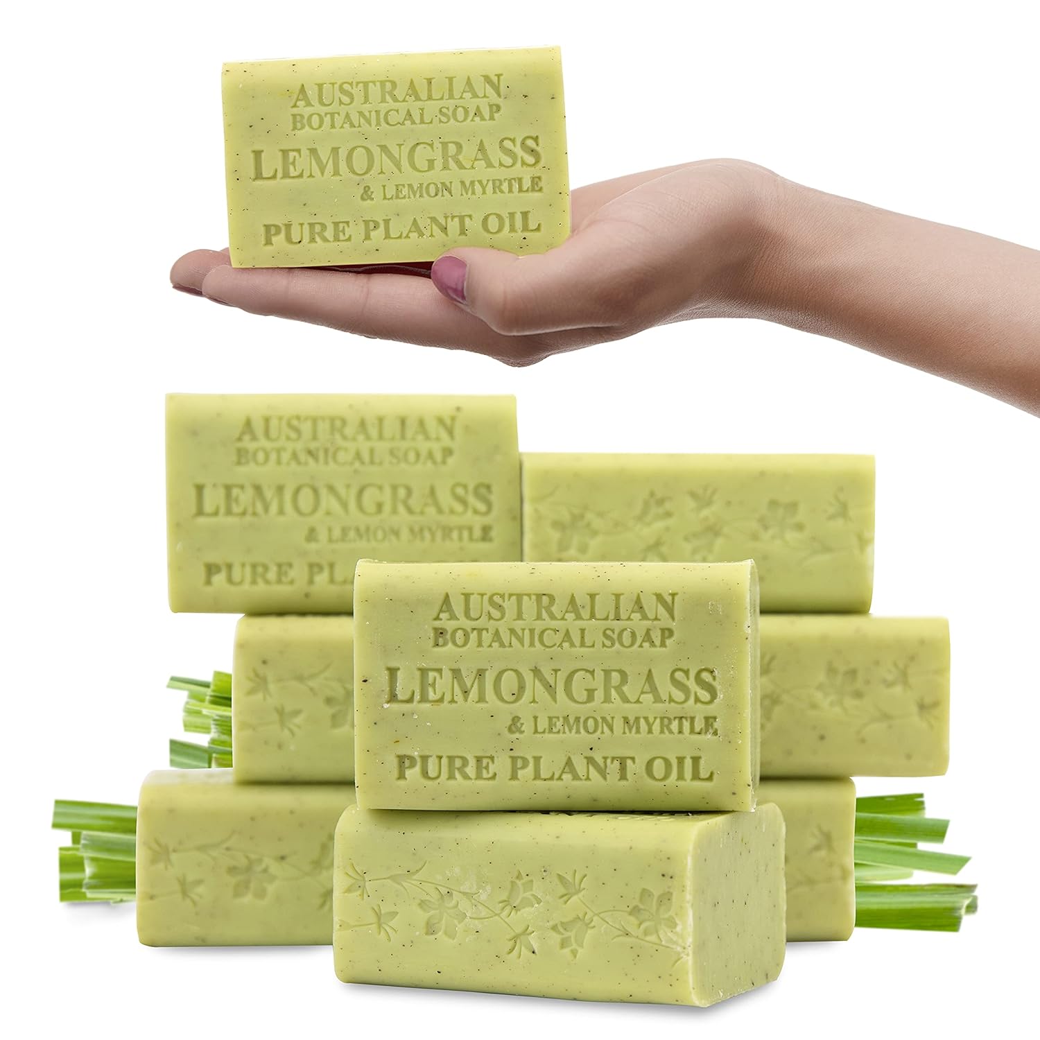 Australian Botanical Soap Sea Salt Soap Bars, 6.6 oz, Pack of 8