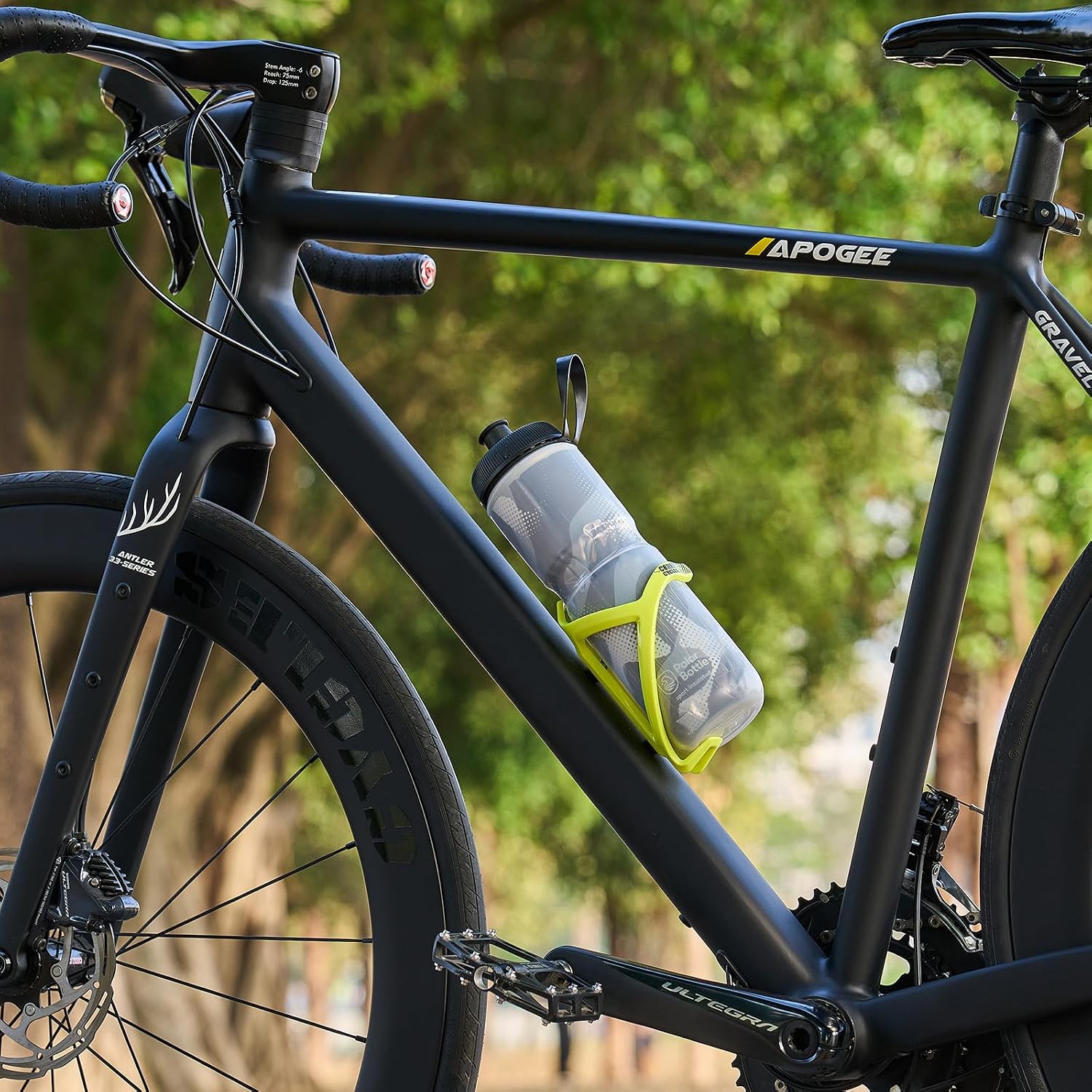 Corki Bike Water Bottle Holder, Bicycle Water Bottle Cage Black 2-Pack