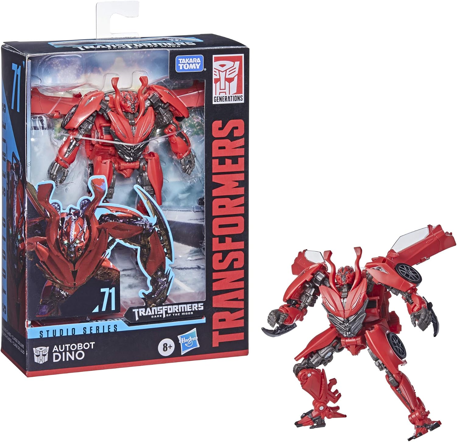 Transformers Toys Studio Series 71 Deluxe Class Dark of The Moon Autobot Dino Action Figure - Ages 8 and Up, 4.5-inch