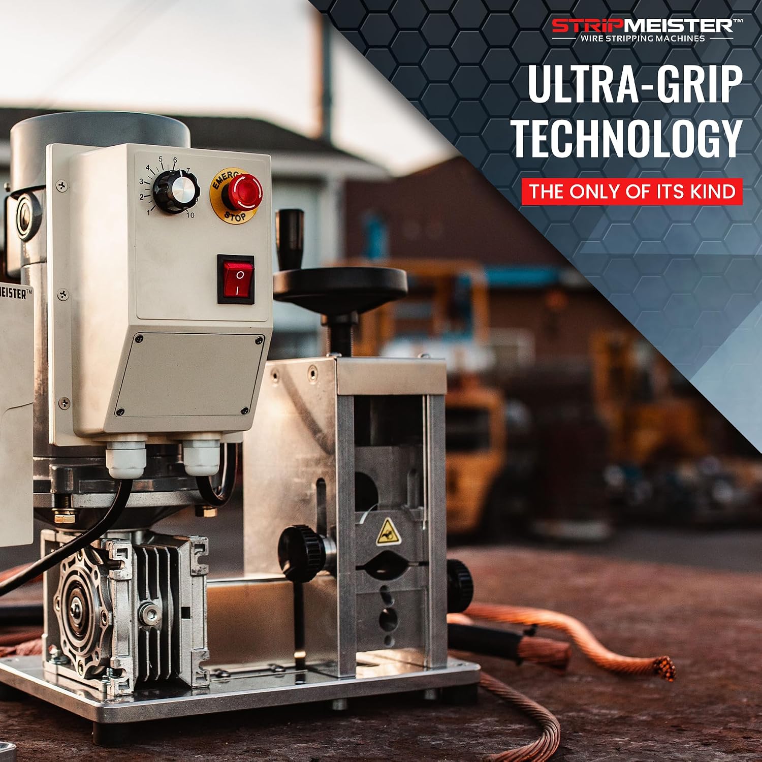 Automatic Wire Stripping Machine – StripMeister E1000 Electric Heavy‑Duty Wire Stripper for Copper & Aluminum Cables up to 1‑3/4”