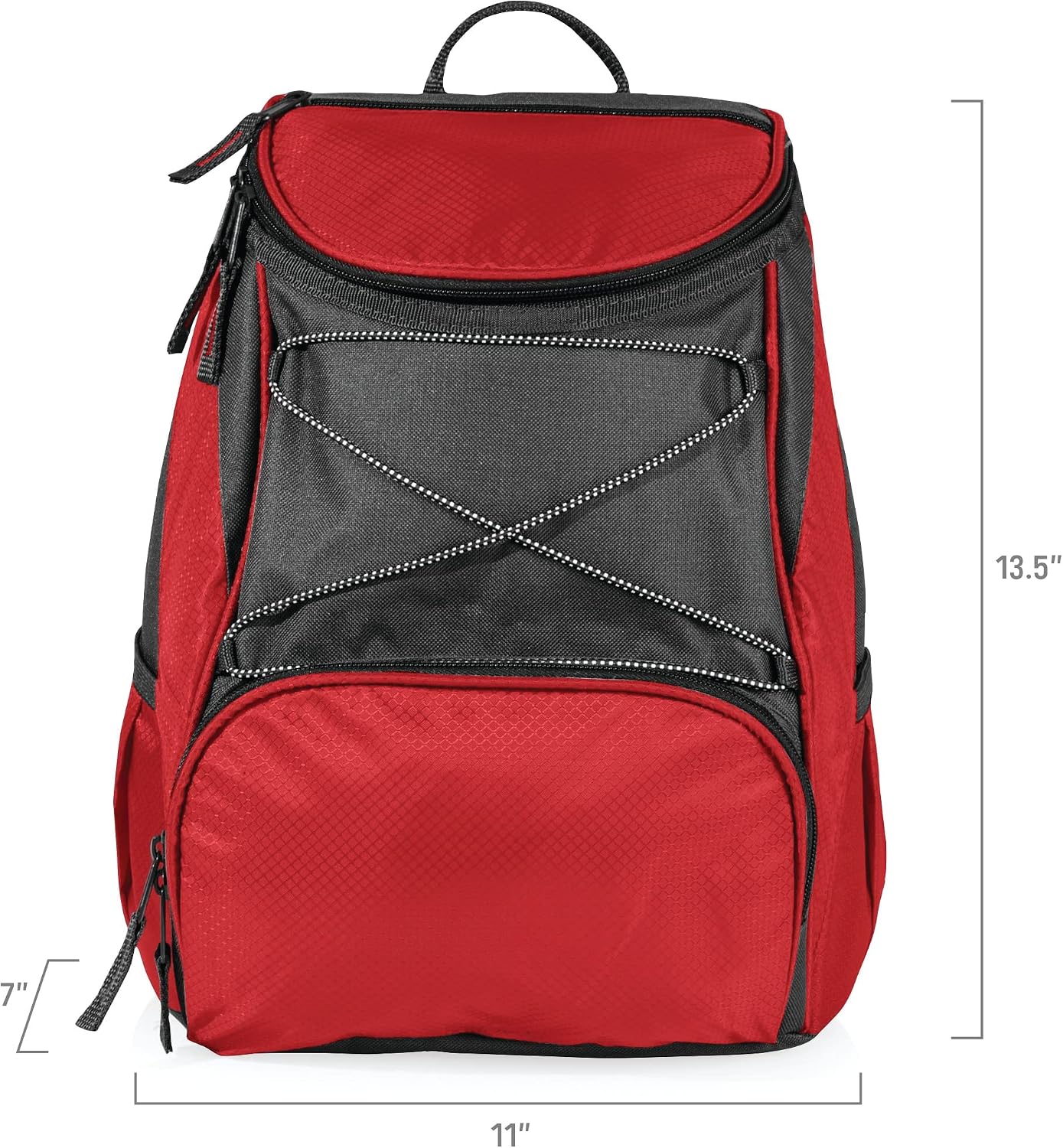 Picnic TIME Coca-Cola Emoji PTX Backpack Cooler, Soft Cooler Backpack, Insulated Lunch Bag, (Red with Gray Accents)