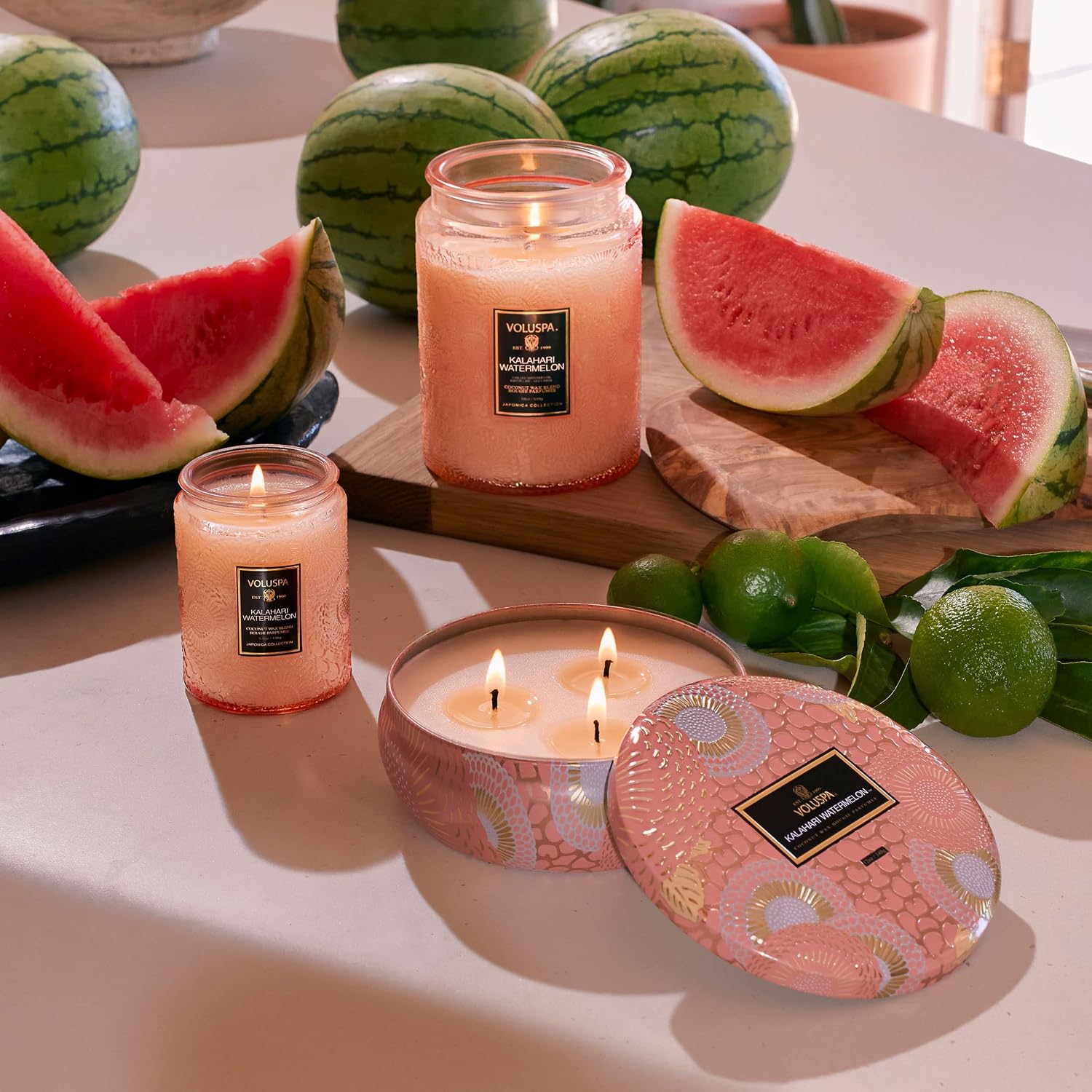 Voluspa Baltic Amber Candle | Mini Tin | 4 Oz. | 25 Hour Burn Time | Coconut Wax for a Cleaner Burn