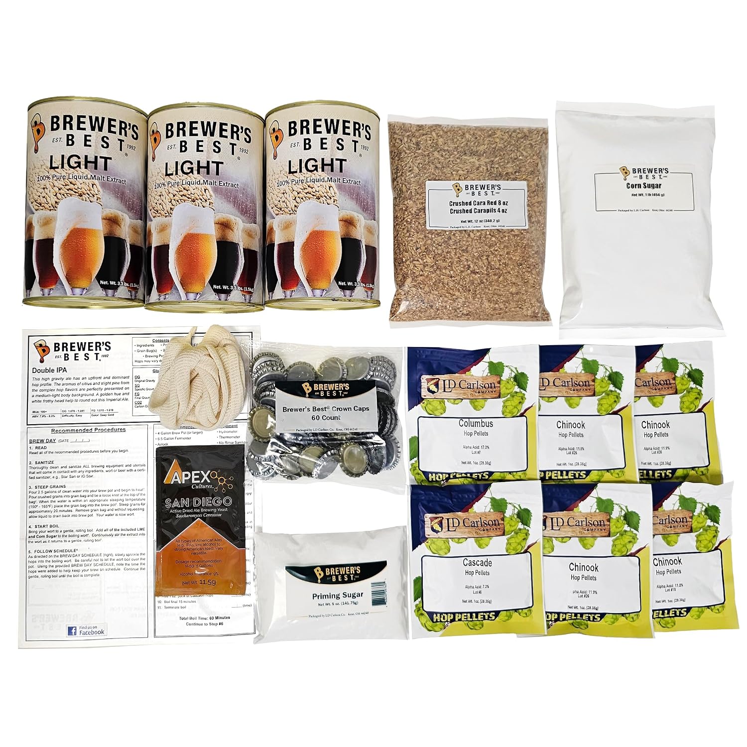 Brewer's Best Double IPA Beer Ingredient Kit