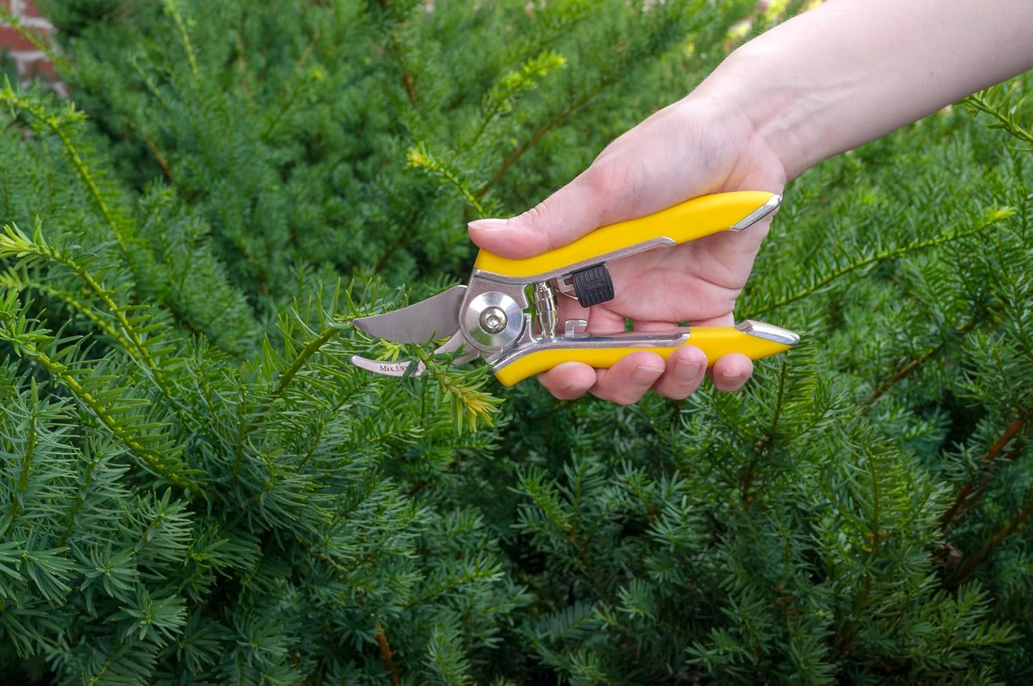 Dramm 18043 ColorPoint Bypass Pruner with Stainless Steel Blade, Yellow