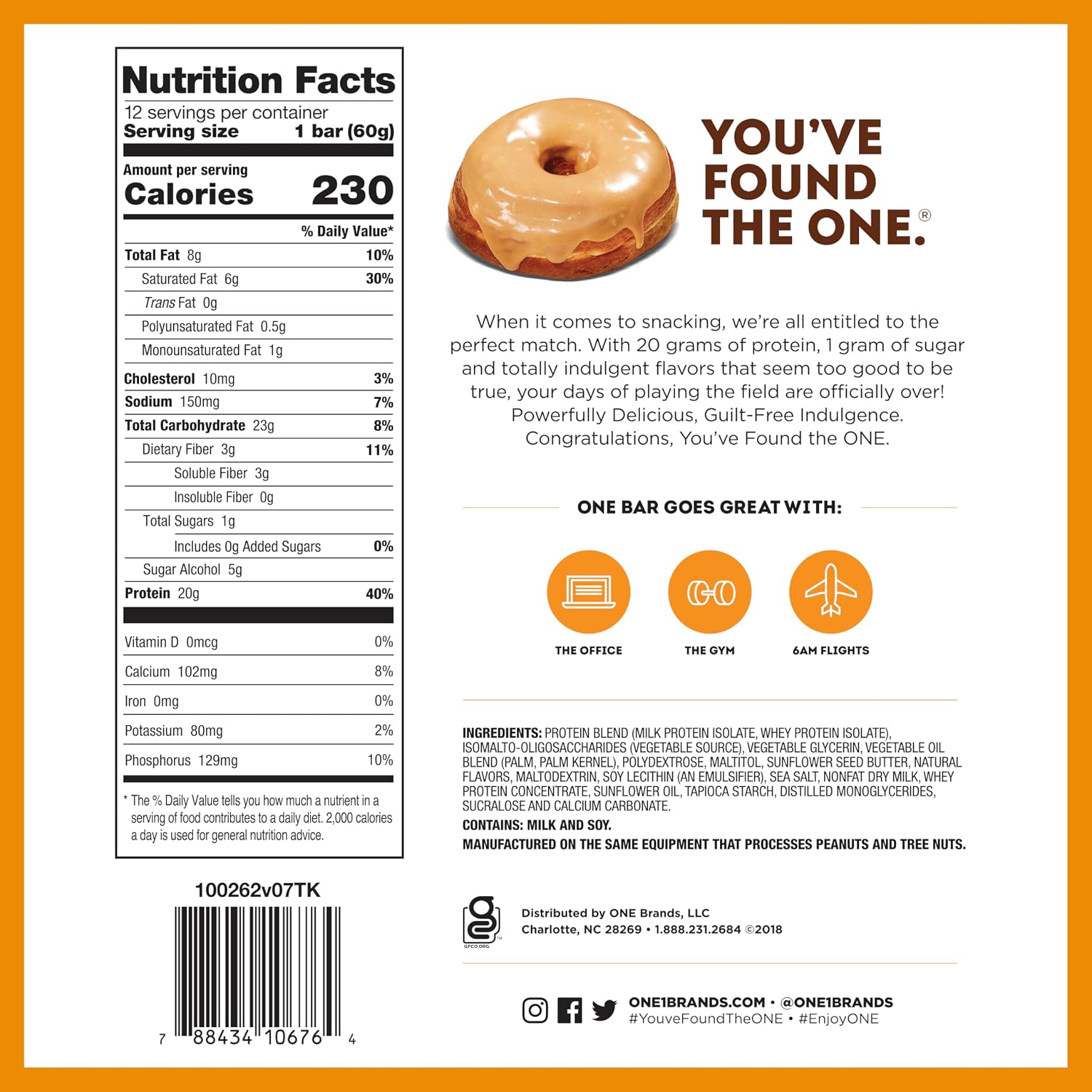 ONE Protein Bars, Best Sellers Variety Pack, Gluten Free Protein Bars with 20g Protein and 1g Sugar, Pantry Staples, 2.12 oz (12 Count)
