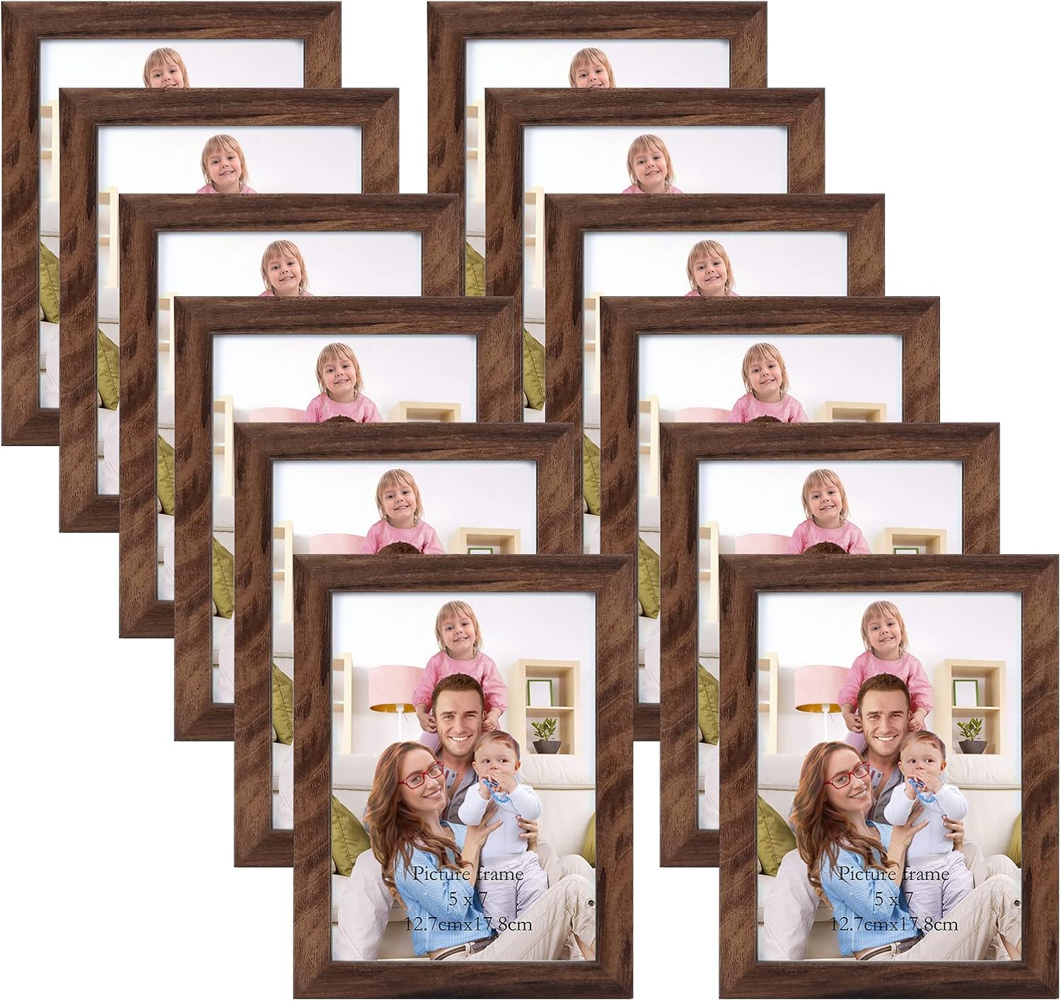 Giftgarden Black 8x10 Picture Frame Bulk, Multi 8 x 10 Photo Frames Set for Wall Hanging or Tabletop, 12 Pack