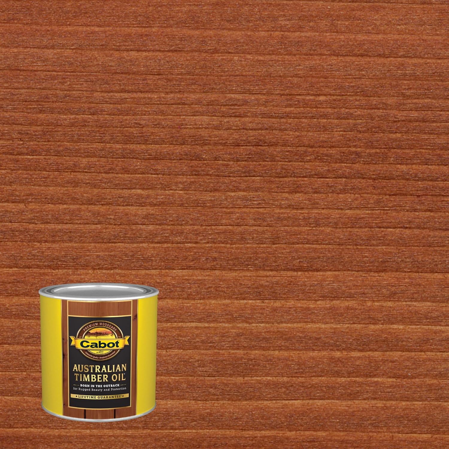 Cabot Australian Timber Oil Wood Stain and Protector, Jarrah Brown, 1/2 Pint