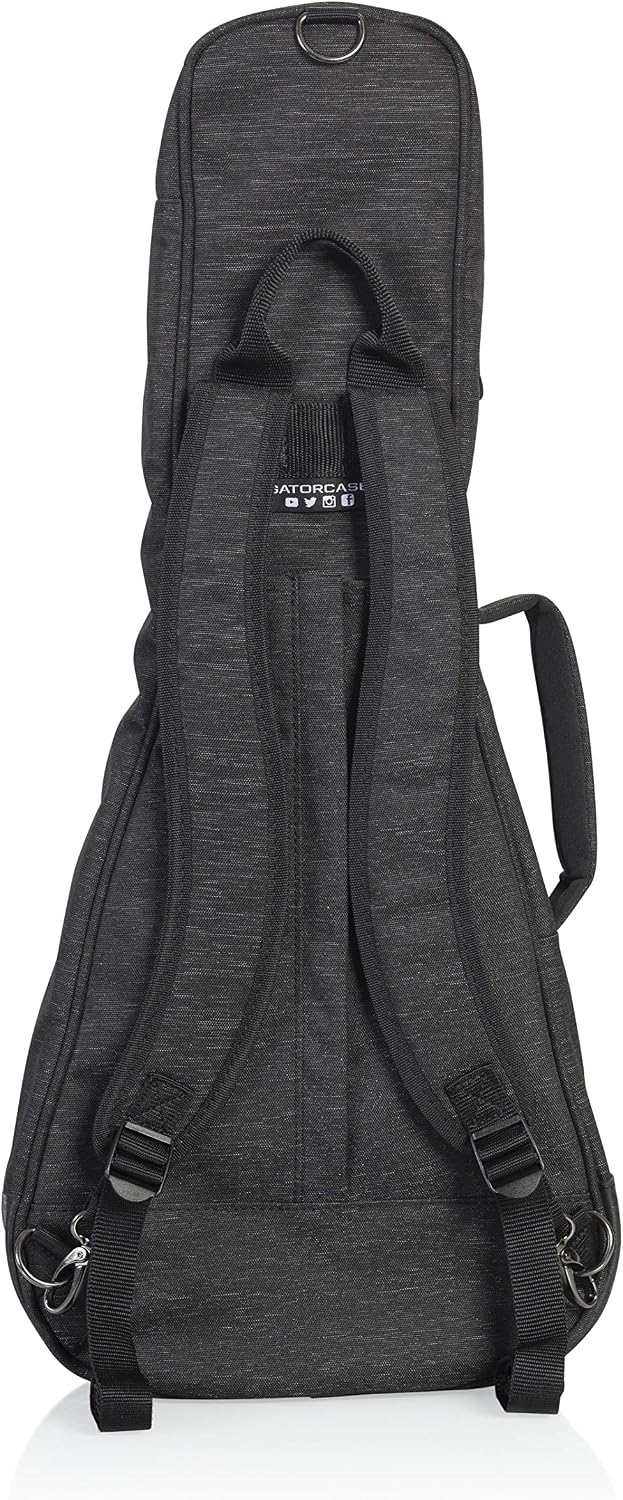 Gator Cases Transit Series Lightweight Bass Guitar Gig Bag with Back Pack Straps and Rubberized Base, Tan Exterior (GT-BASS-TAN)