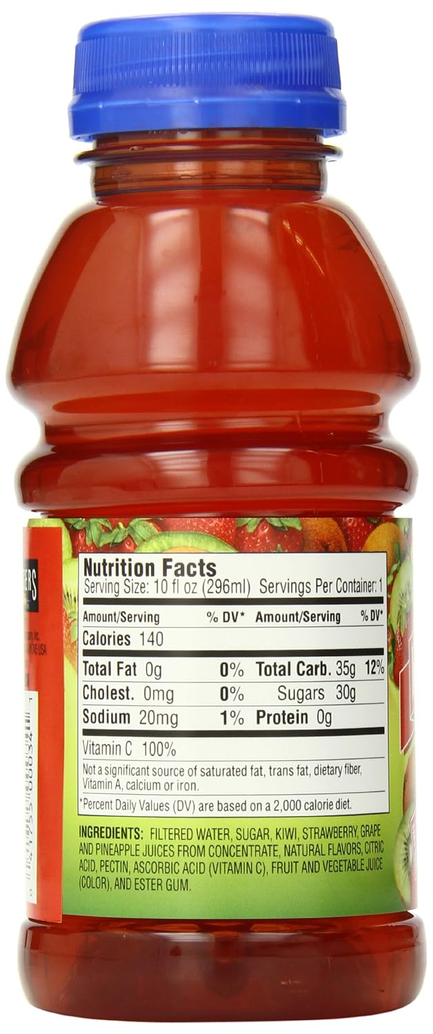 Langers Juice Cocktail, Pineapple Orange Guava, 15.2 Fl Oz (Pack of 12)