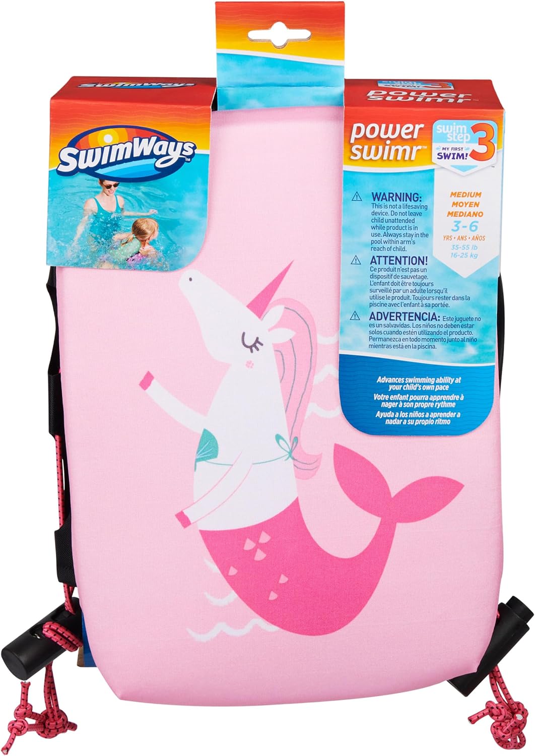 SwimWays Power Swimr - Medium - Pink Mermaid