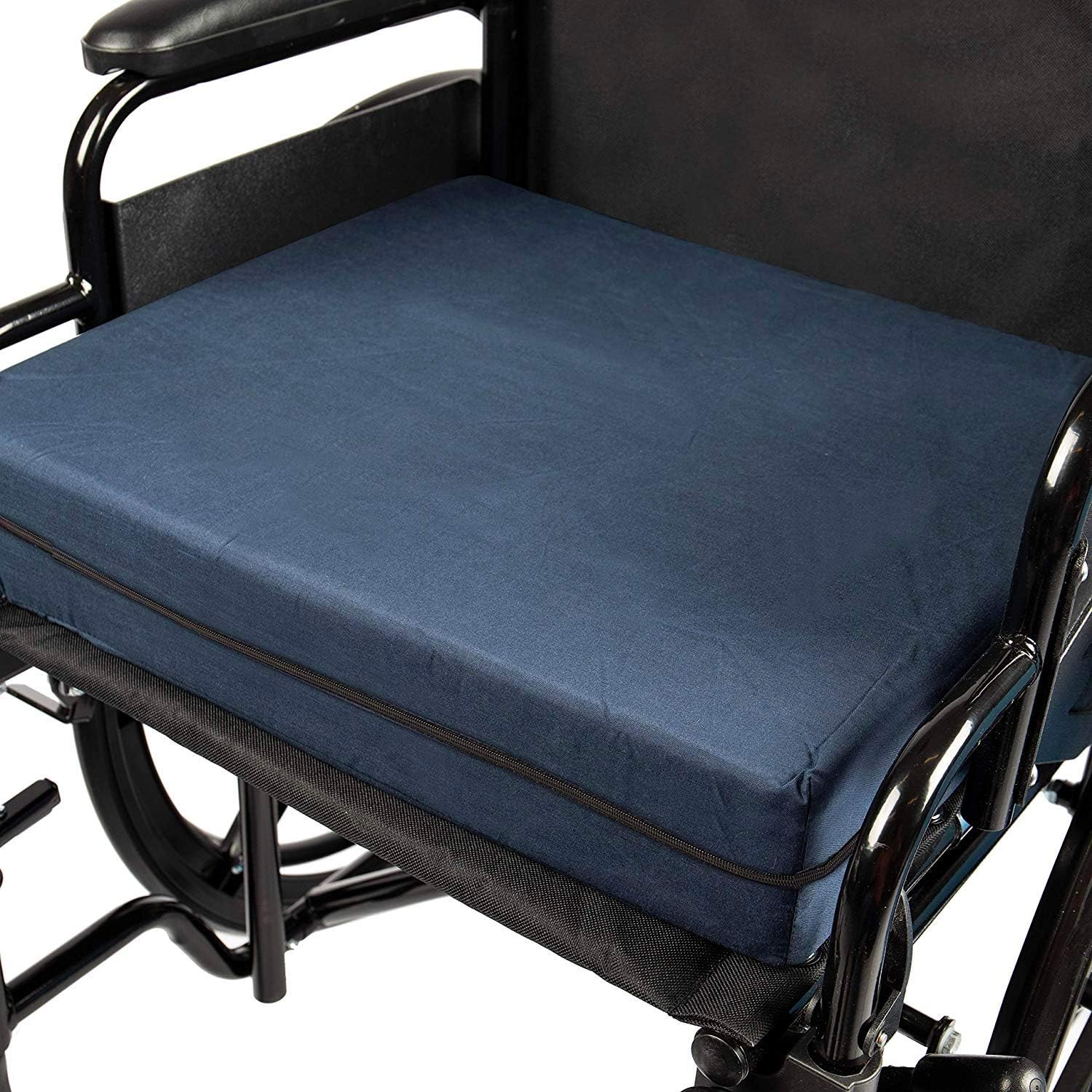 DMI Seat and Chair Cushion for Office Chairs, Wheelchairs, Scooters, Kitchen Chairs or Car Seats, FSA HSA Eligible, for Support and Height while Reducing Stress on Back, Tailbone or Sciatica
