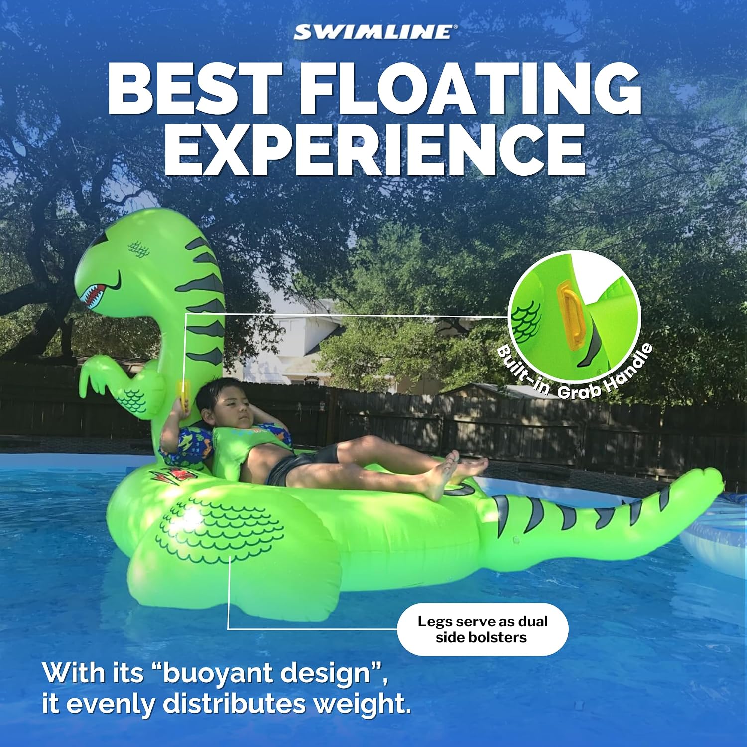 SWIMLINE Original Giant Inflatable Pool Float Floatie Ride-On