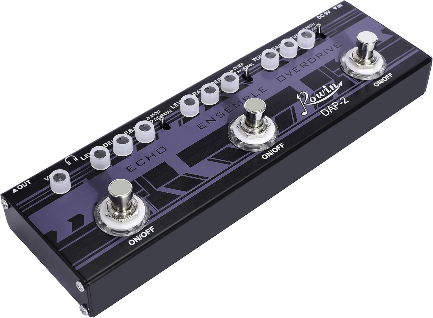 Vintage Vacuum Bluesy Guitar Effect Pedal,Electric Guitar Effect Sound Low Key Mild Clipping
