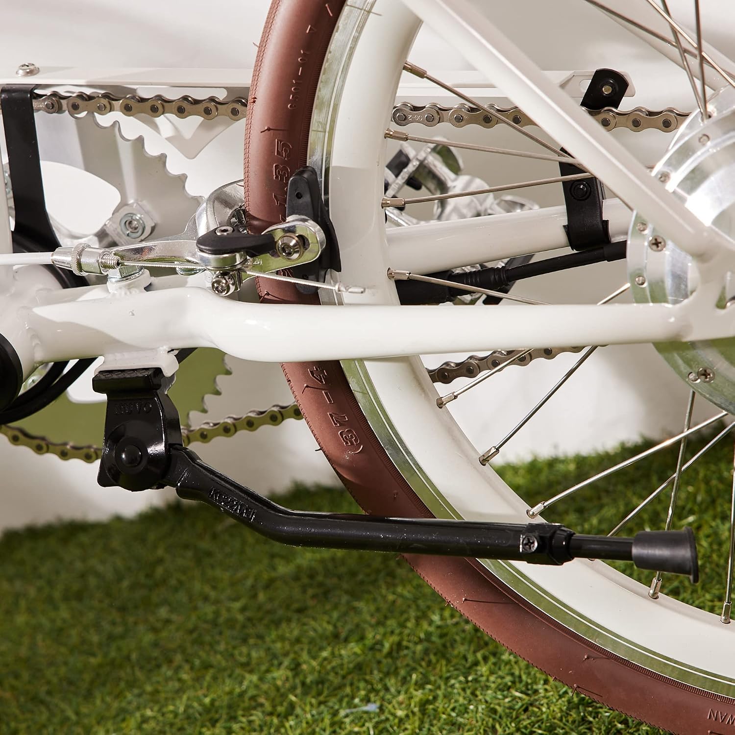N+1 Aluminum Alloy Center Mount Kickstand | For 20"-28" Mountain, Road, BMX, MTB & Kids' Bikes