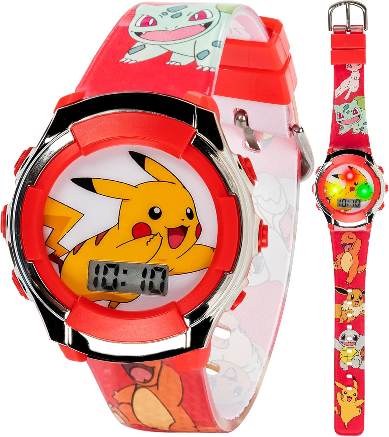 Accutime Kids Pokemon Digital LCD Quartz Watch for Boys, Girls, and Adults All Ages