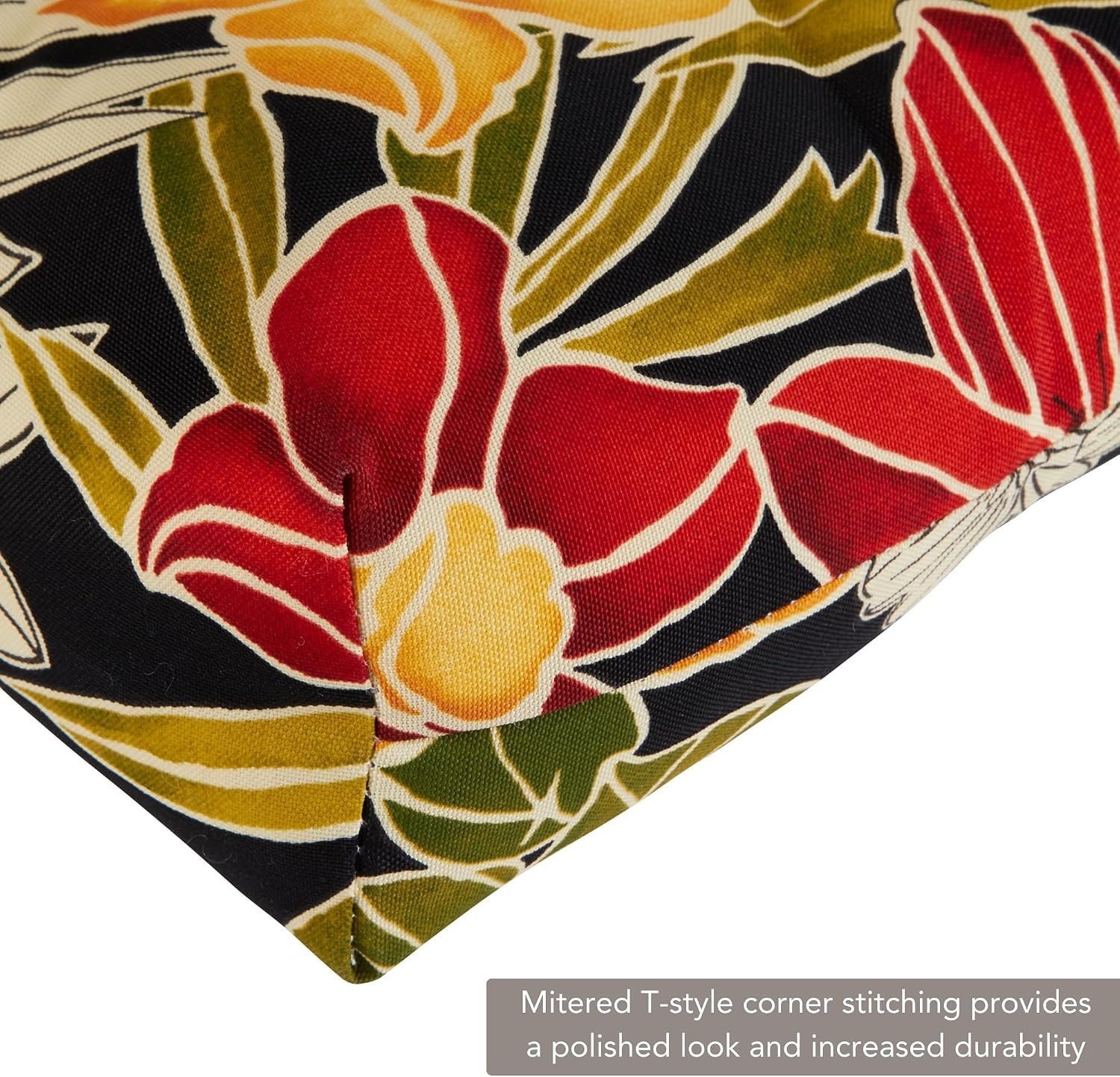 Greendale Home Fashions Outdoor 44x22-inch High Back Chair Cushions (Set of 2), Cement