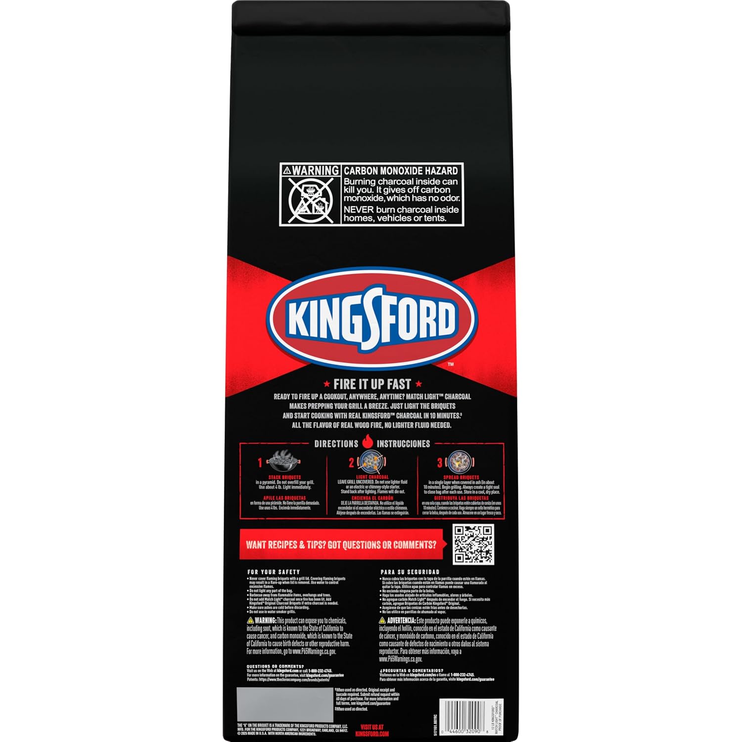 Kingsford Match Light Instant Charcoal Briquettes, BBQ Charcoal for Grilling, Ready in 10 Minutes, No Lighter Fluid or Starter Needed, 12 lbs