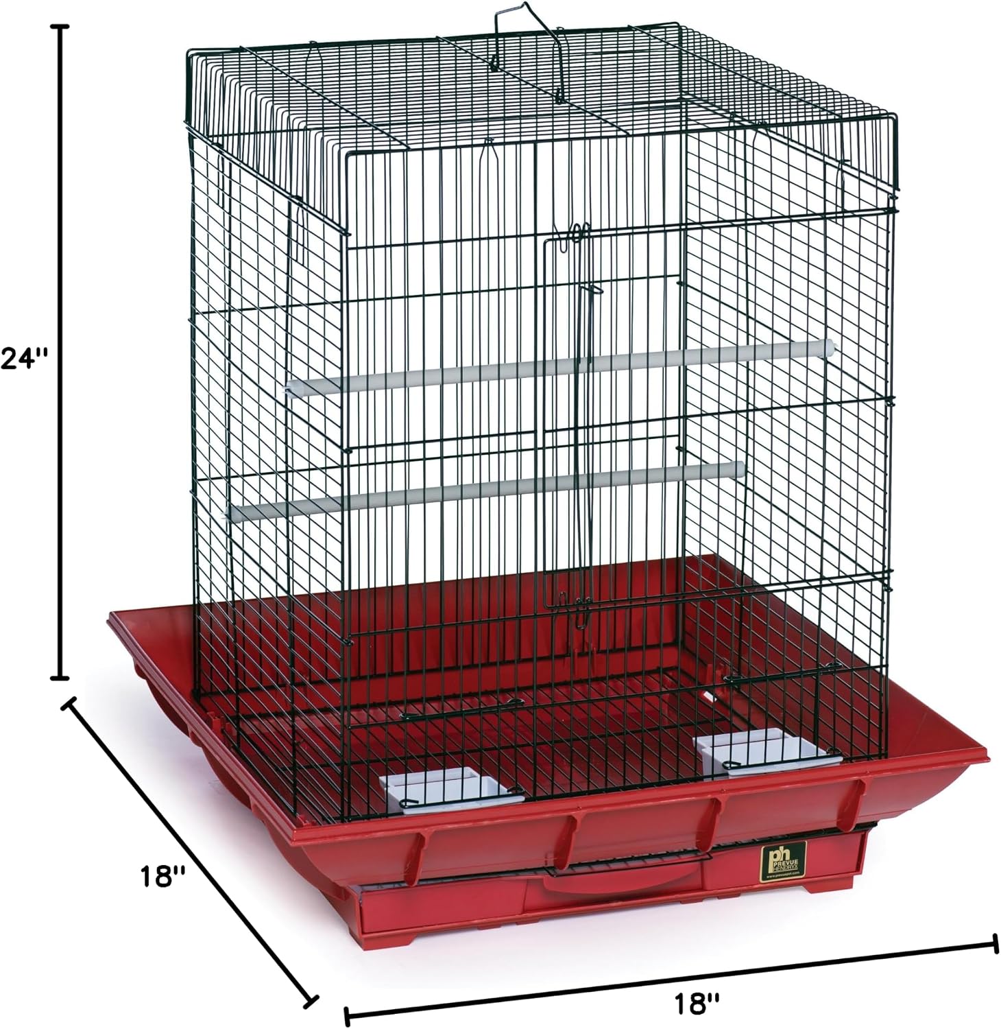 Prevue Hendryx SP850B/B Clean Life Cockatiel Cage, Black, 1/2"