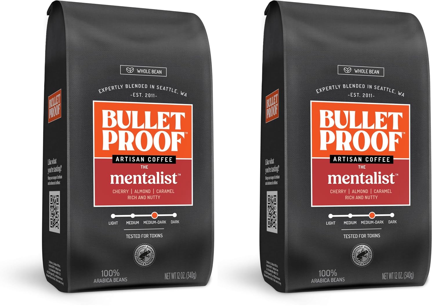 Bulletproof French Kick Dark Roast Whole Bean Coffee, 12 Ounces, 100% Arabica Coffee Sourced from Guatemala, Colombia & El Salvador