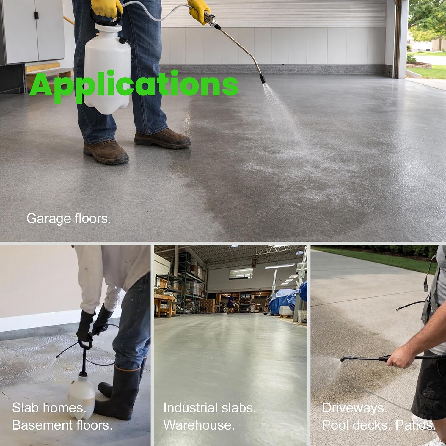 PowerEtch Acid-Free Concrete Etcher & Cleaner – Opens Pores, Boosts Porosity & Improves Adhesion for Sealers, Paints