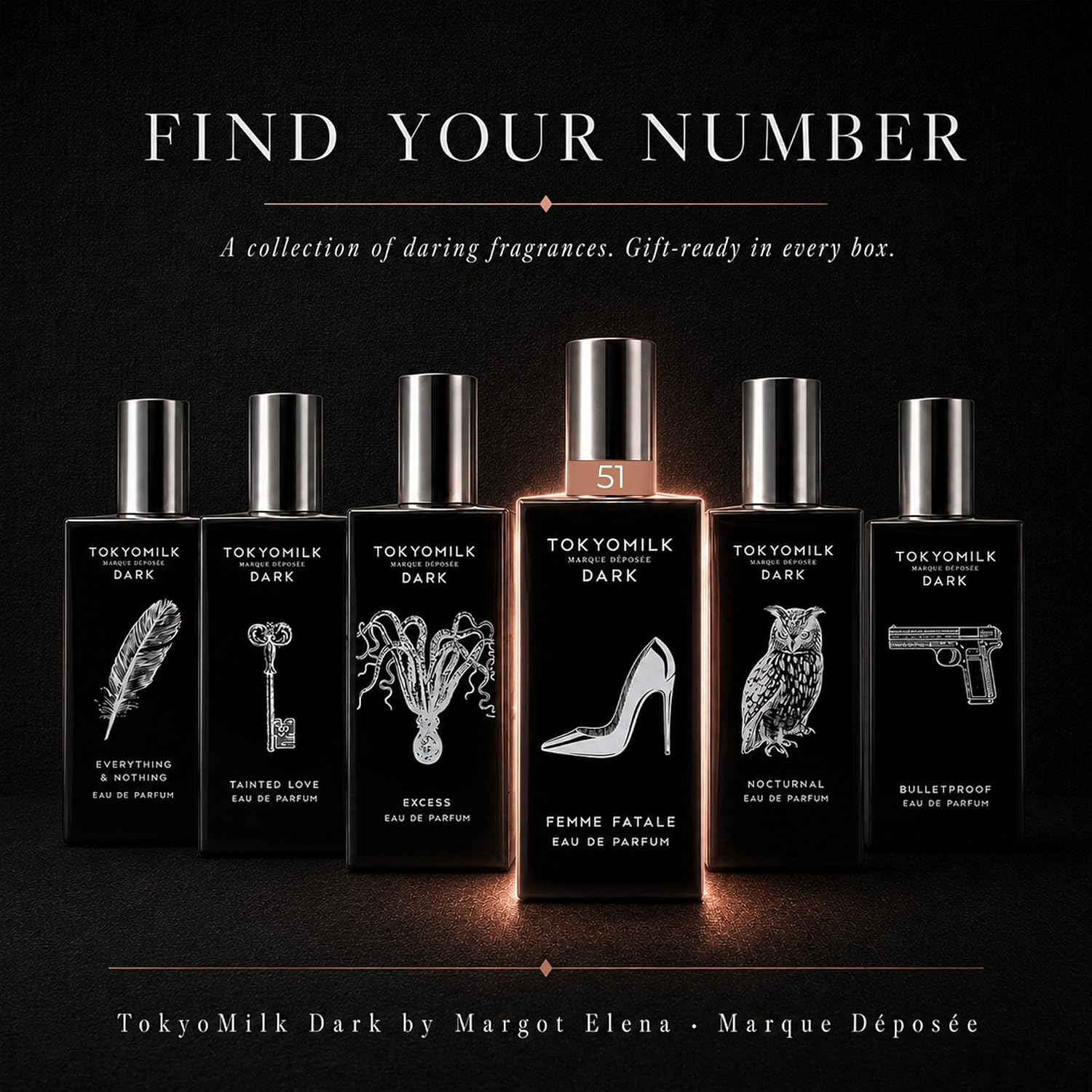 TOKYOMILK Dark Eau de Parfum, Alluring Luxury Perfume for Women & Men, Long Lasting Fragrance, Signature Ladies Essentials